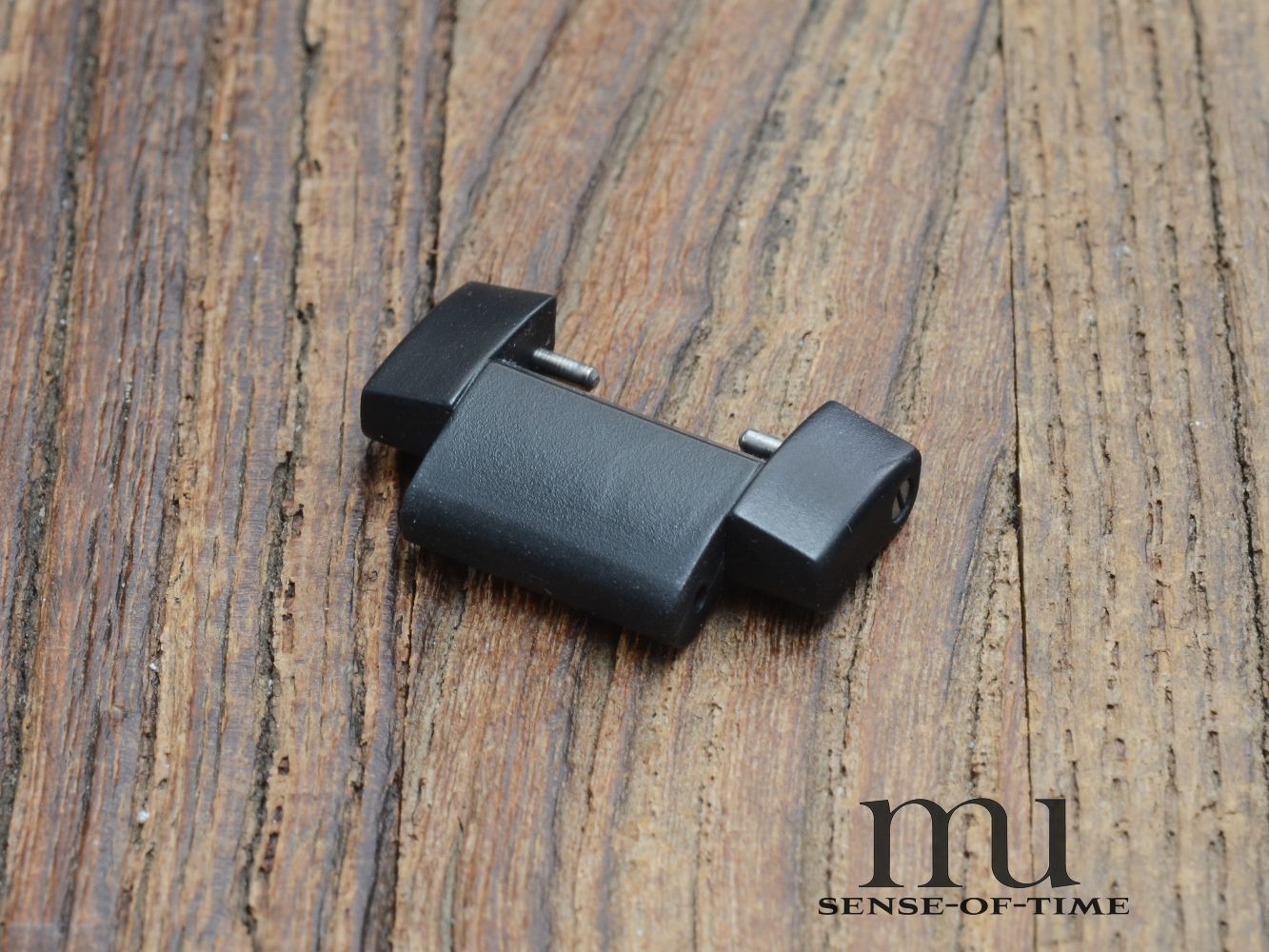 Zubehörteile: Bandglied Link Jaeger leCoultre Rubber, schwarz, 22mm