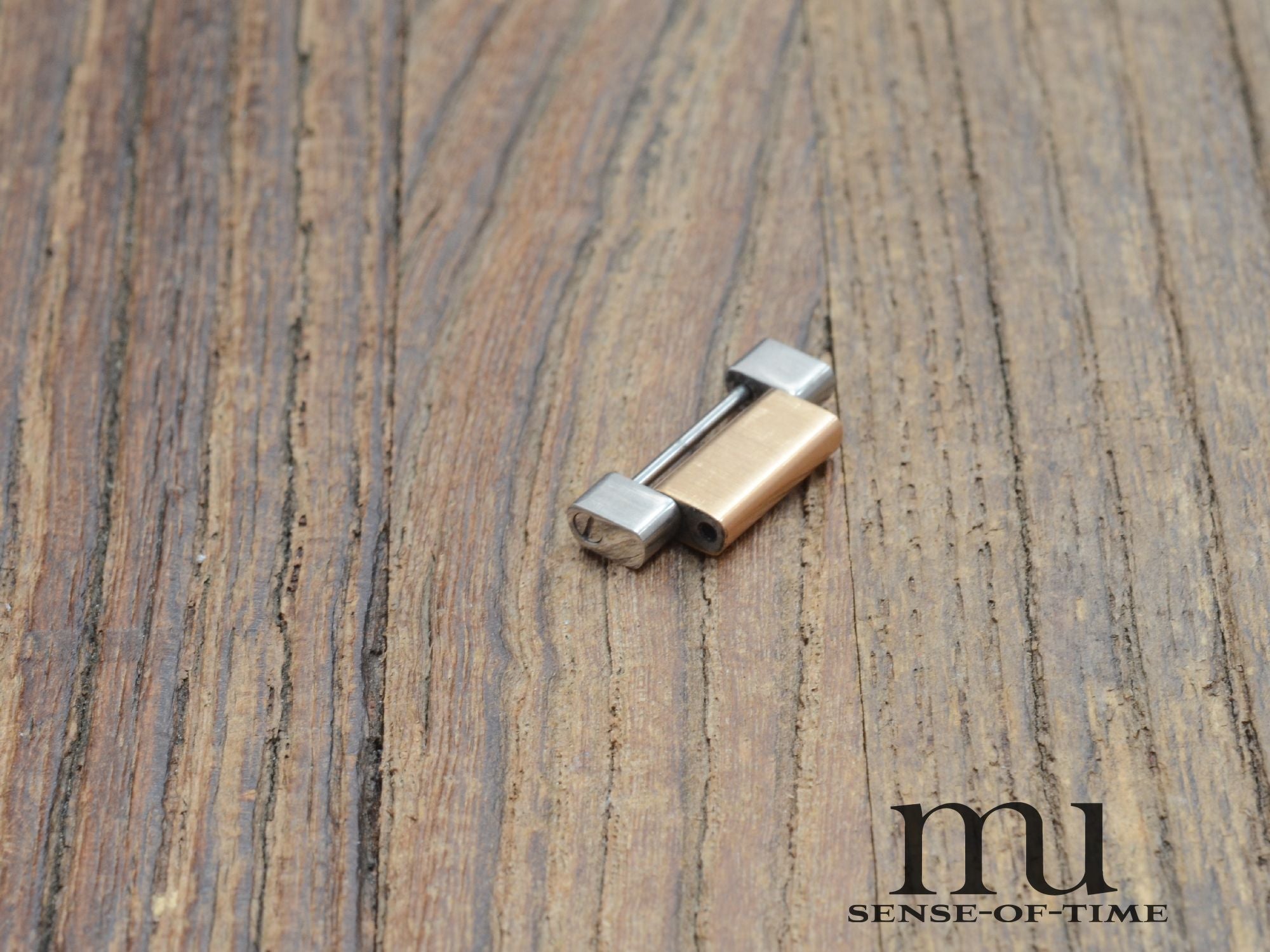 Zubehörteile: Bandglied Link Omega Aqua Terra Stahl/Gold 18mm