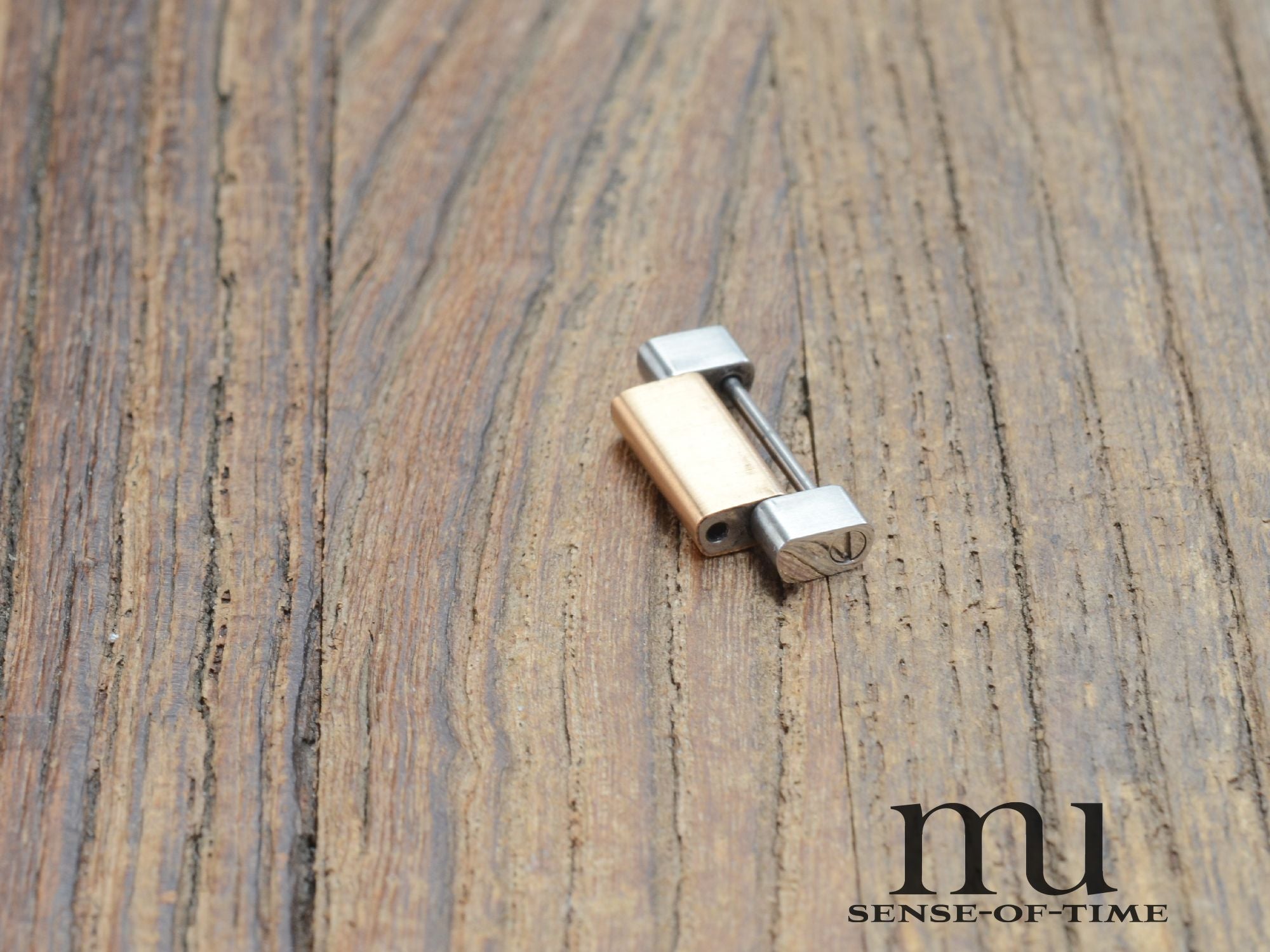 Zubehörteile: Bandglied Link Omega Aqua Terra Stahl/Gold 18mm