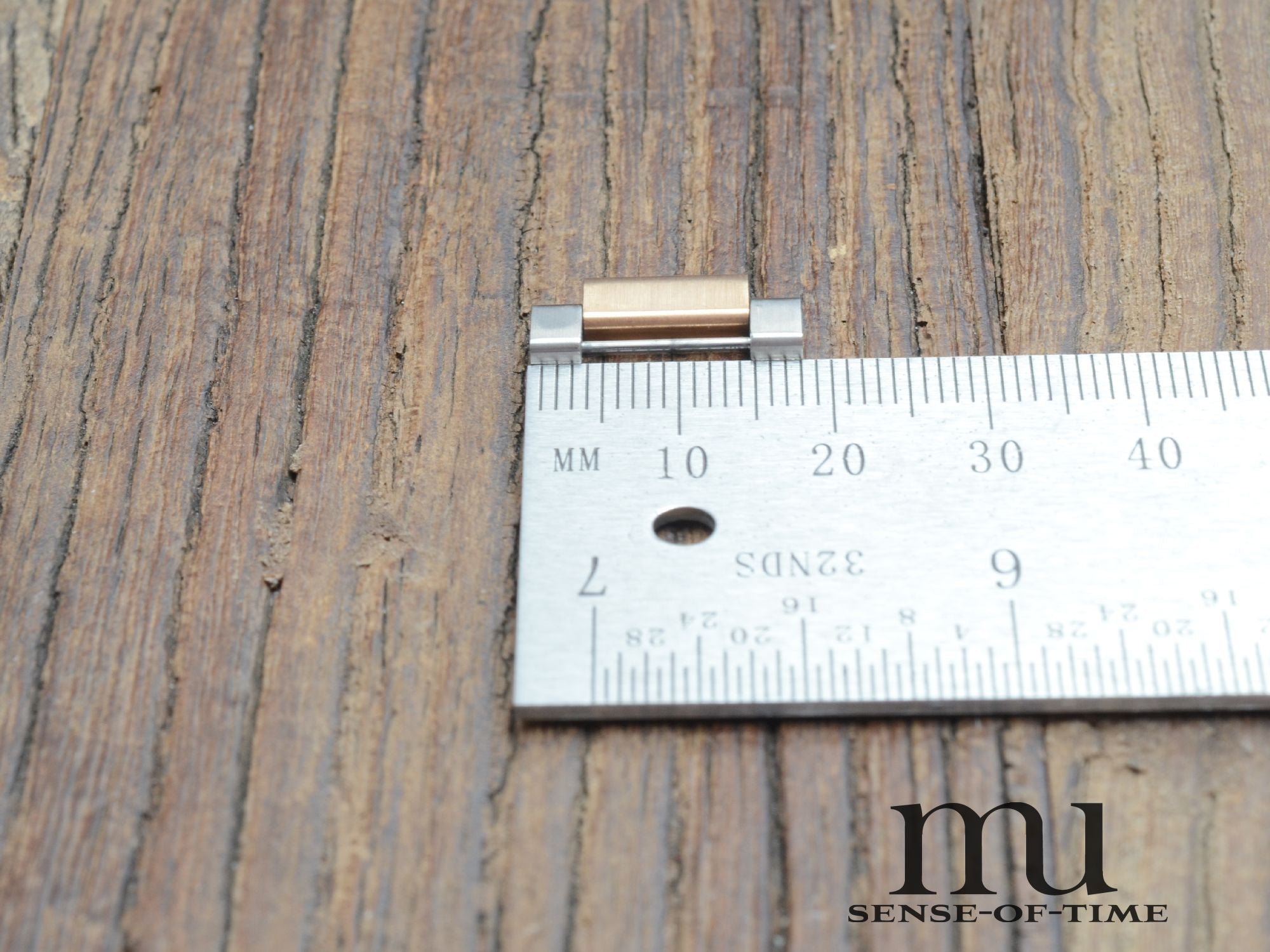 Zubehörteile: Bandglied Link Omega Aqua Terra Stahl/Gold 18mm