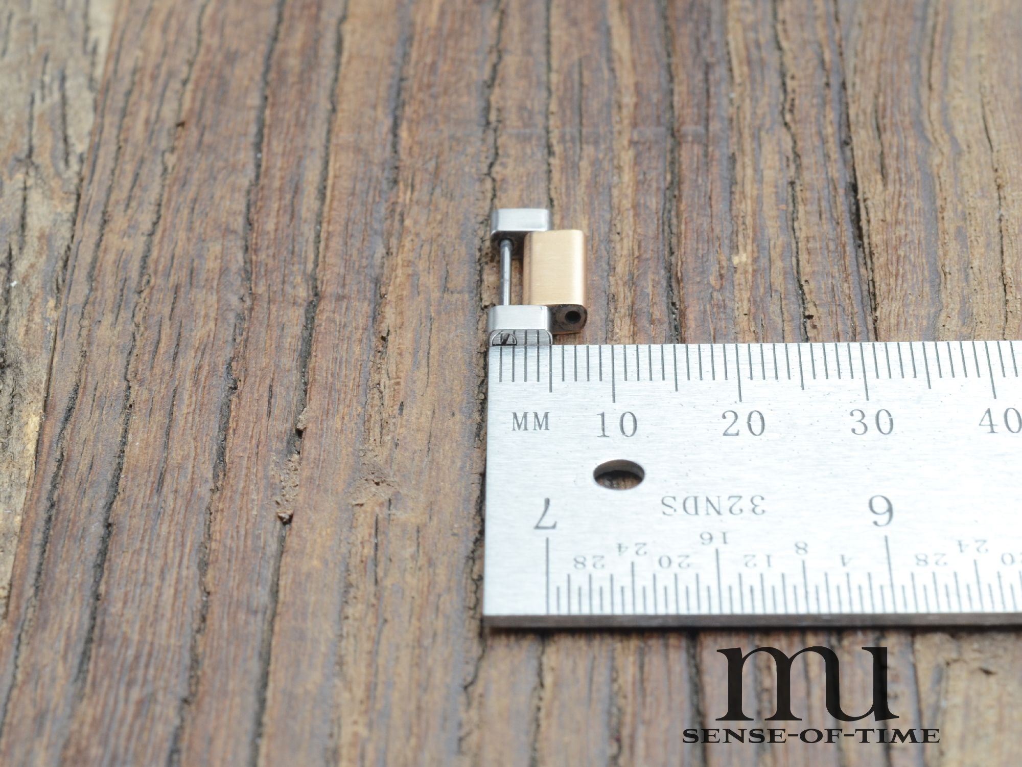 Zubehörteile: Bandglied Link Omega Aqua Terra Stahl/Gold 18mm