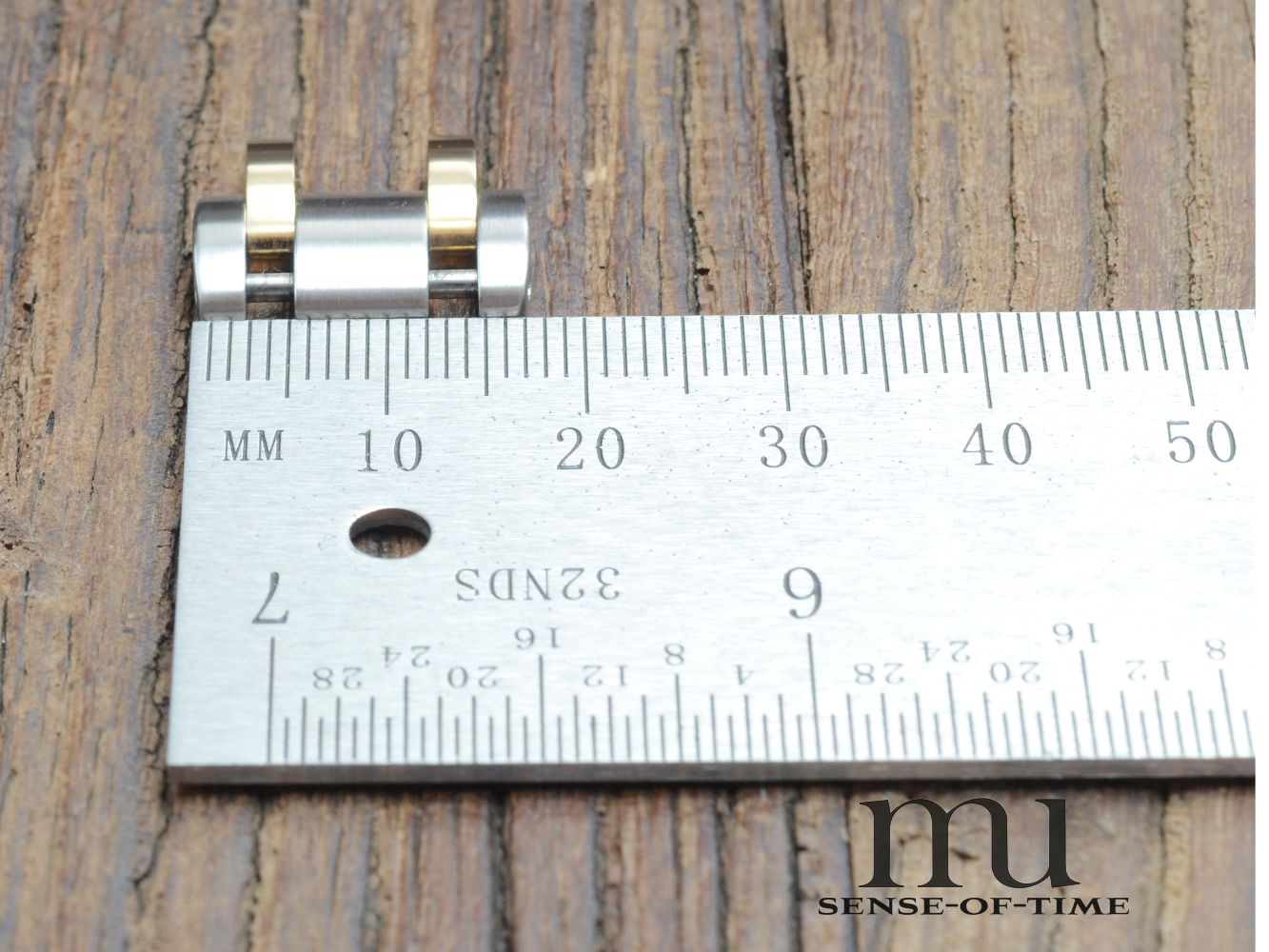 Zubehörteile: Bandglied Link Zenith Rainbow Stahl/Gold 17mm