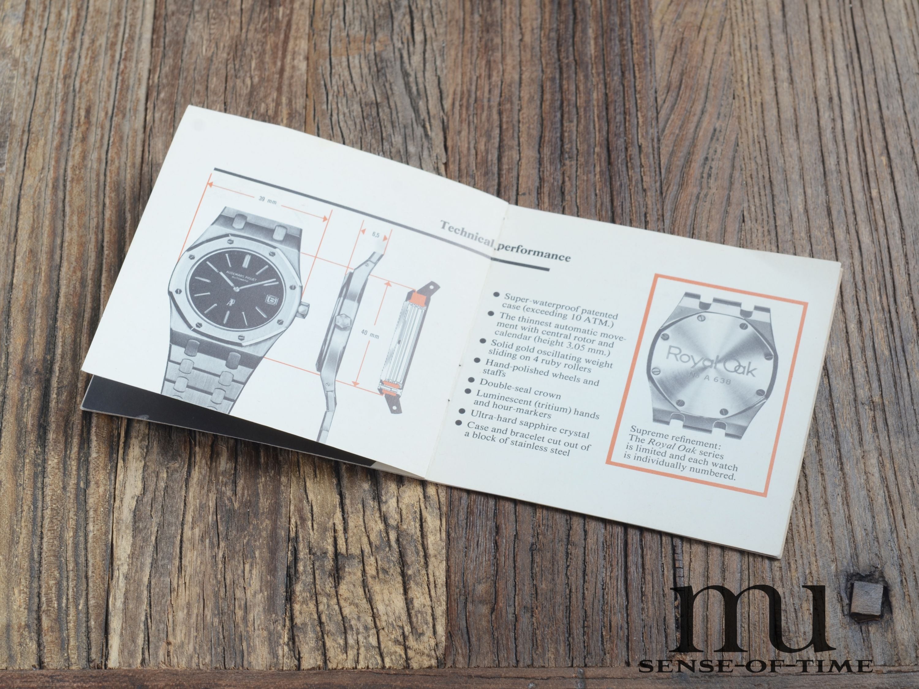 Zubehör: Audemars Piguet Ultra Rare Booklet for first Series 5402A