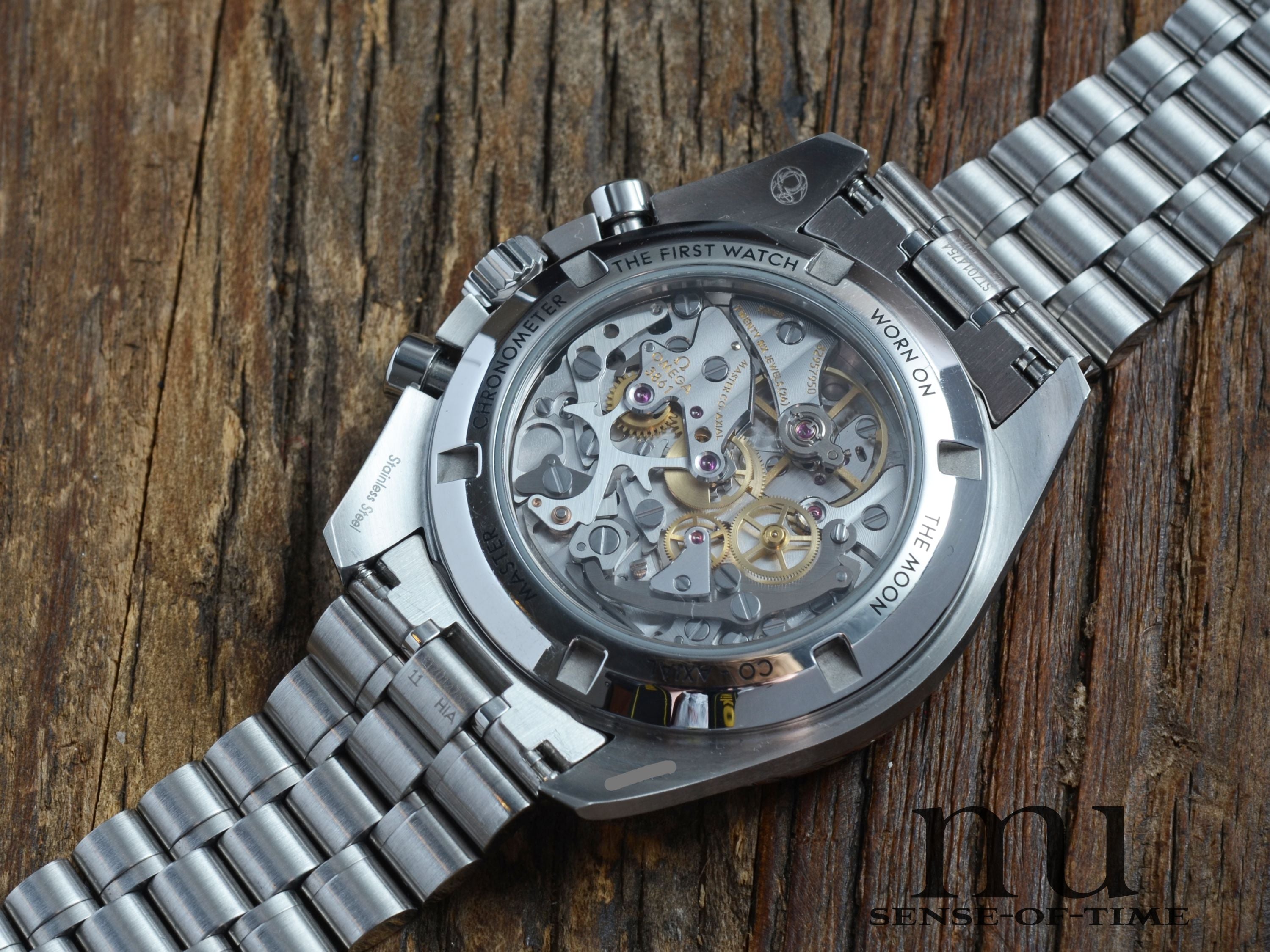 Omega Speedmaster Moonwatch Co-Axial Saphirglas Sichtboden, Ref.: 310.30.42.50.01.002