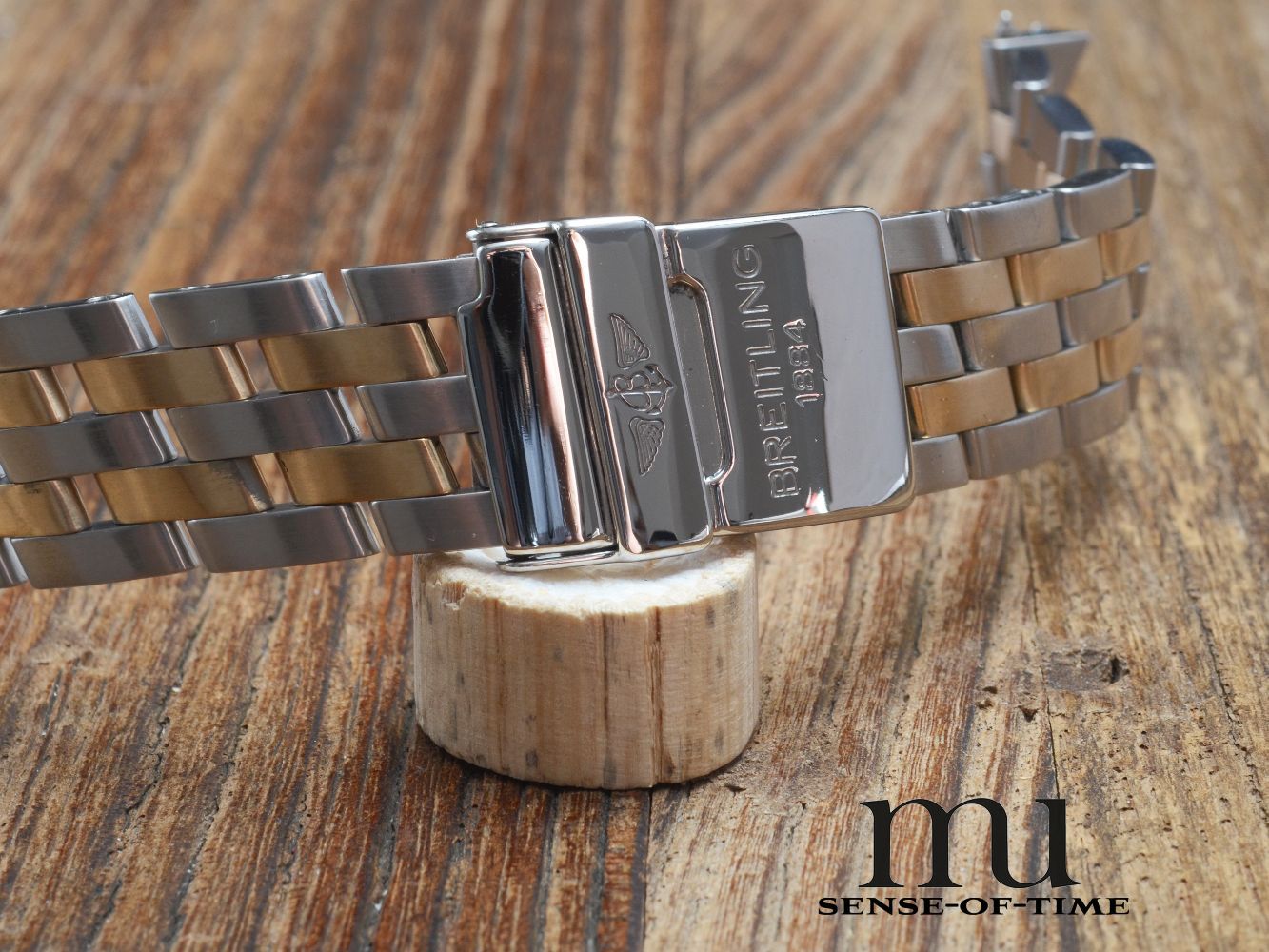 Zubehör: Breitling Pilot Stahl-Goldband für Navitimer Cosmonaut