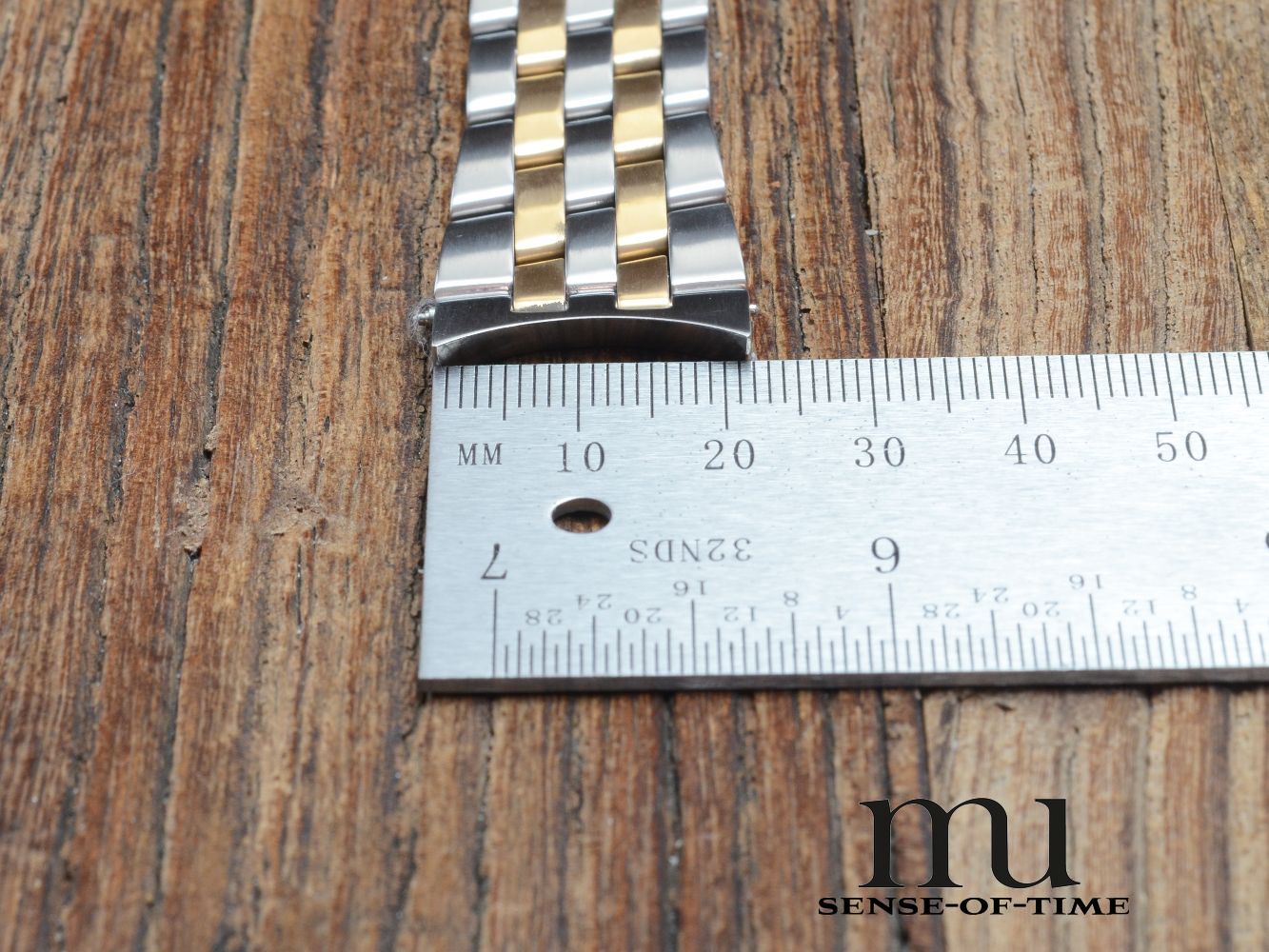 Zubehör: Breitling Pilot Stahl-Goldband für Navitimer Cosmonaut