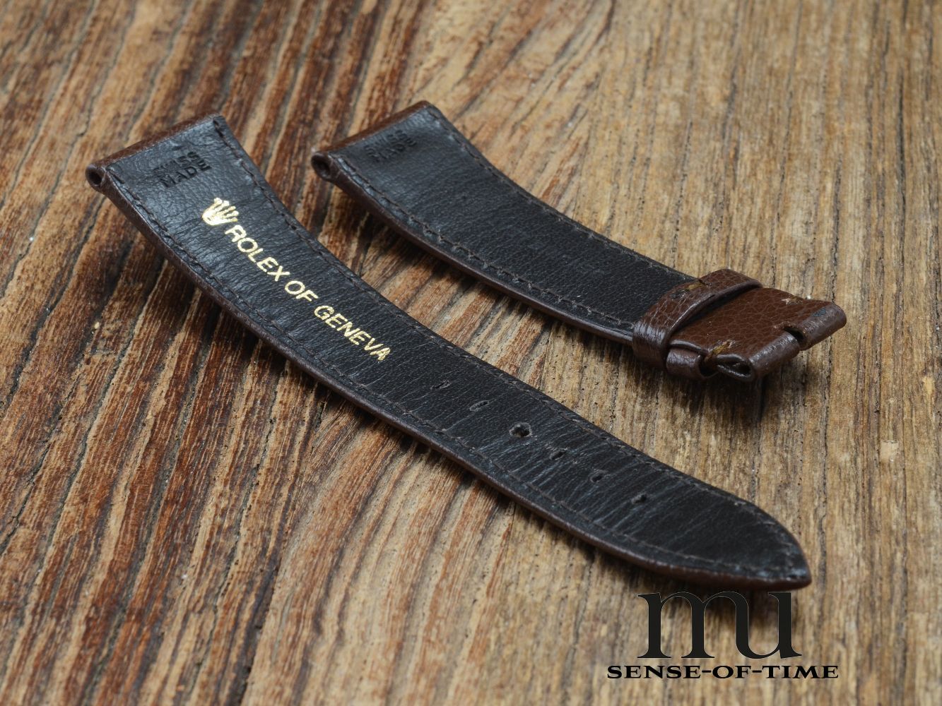 Zubehör: Rolex Lederband, braun, 20mm, NOS