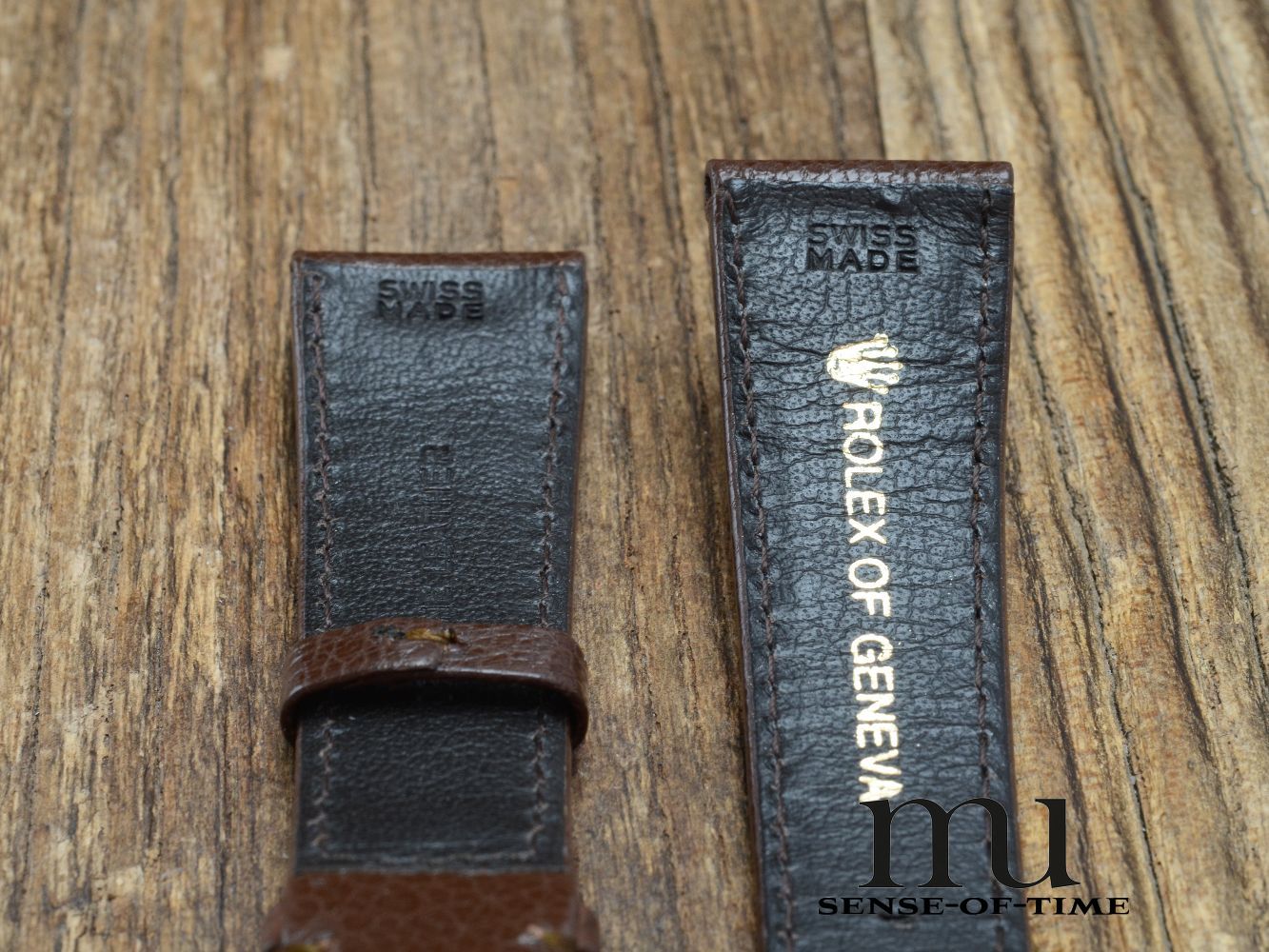 Zubehör: Rolex Lederband, braun, 20mm, NOS