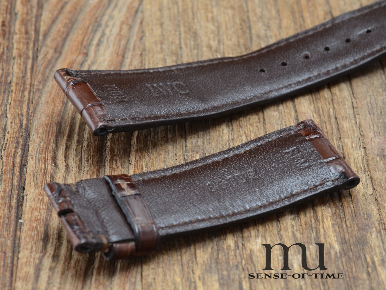 Zubehör: IWC Krokolederband, braun, 21mm, NOS