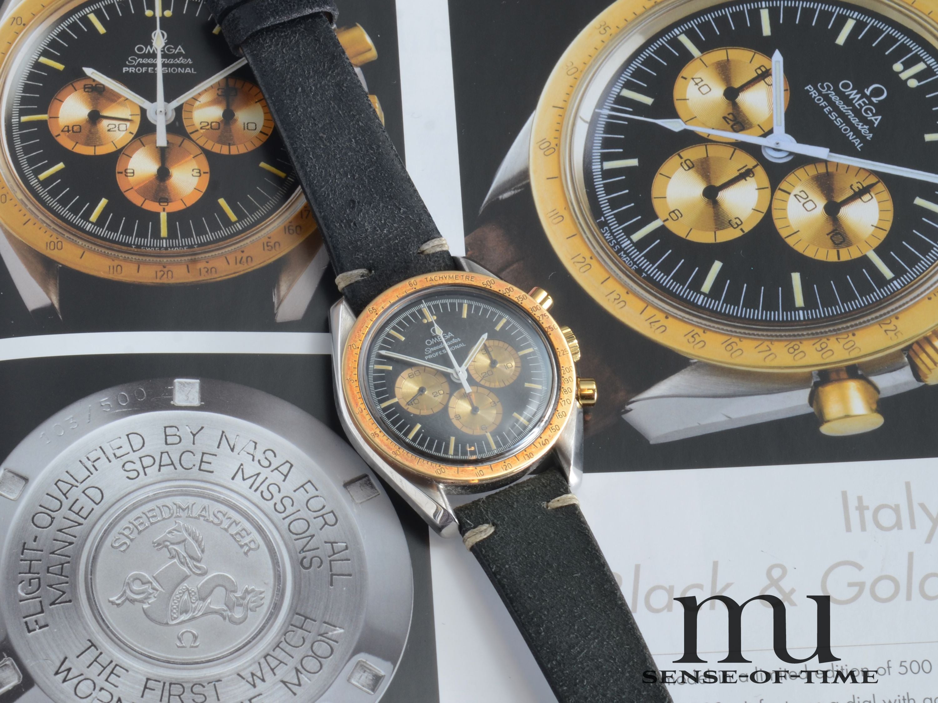 Omega Speedmaster Italy Stahl/Gold Rare Limited Edition to 500 pcs