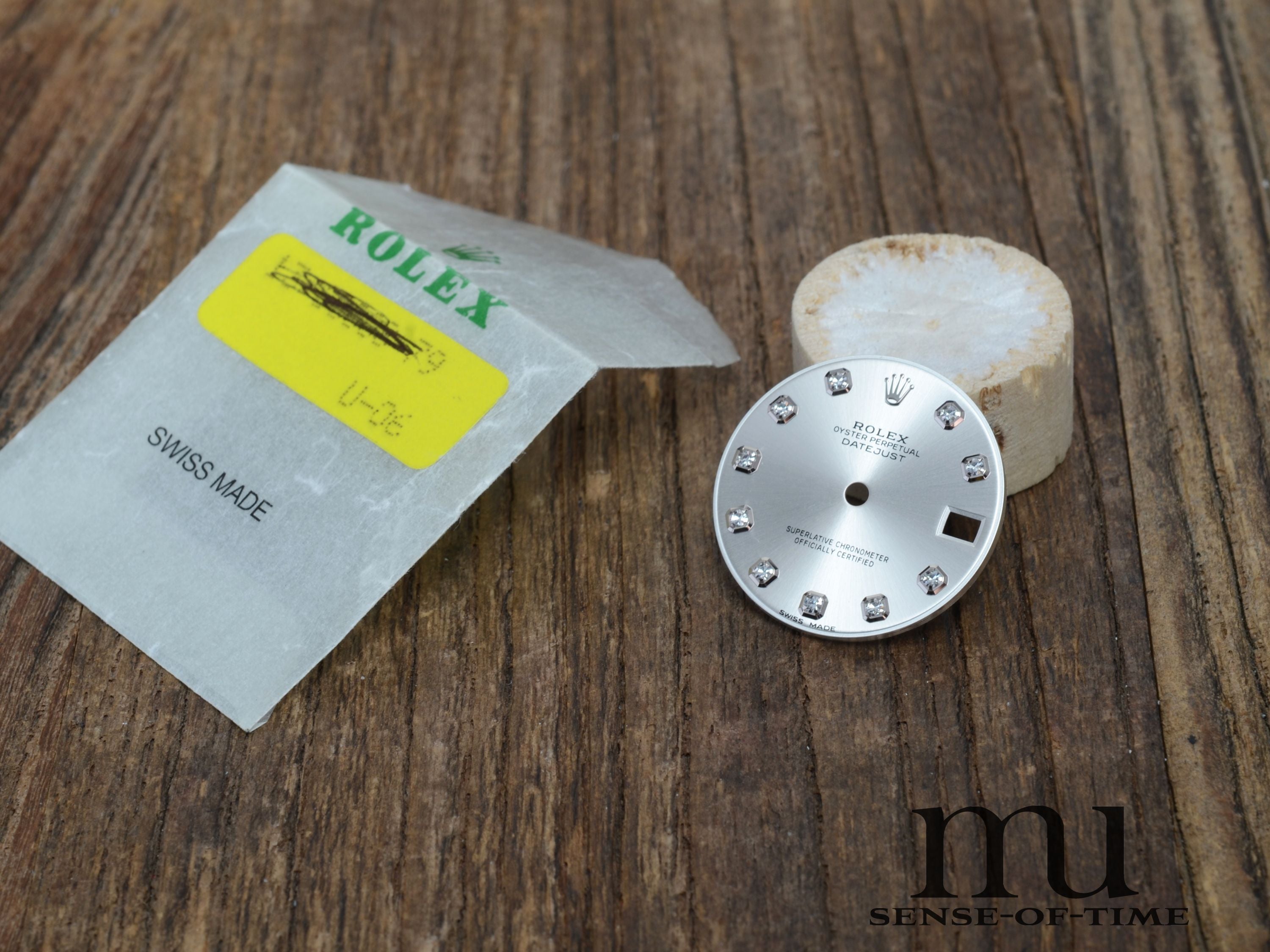 Zubehör: Rolex Diamant-Zifferblatt silber für 31mm Modelle