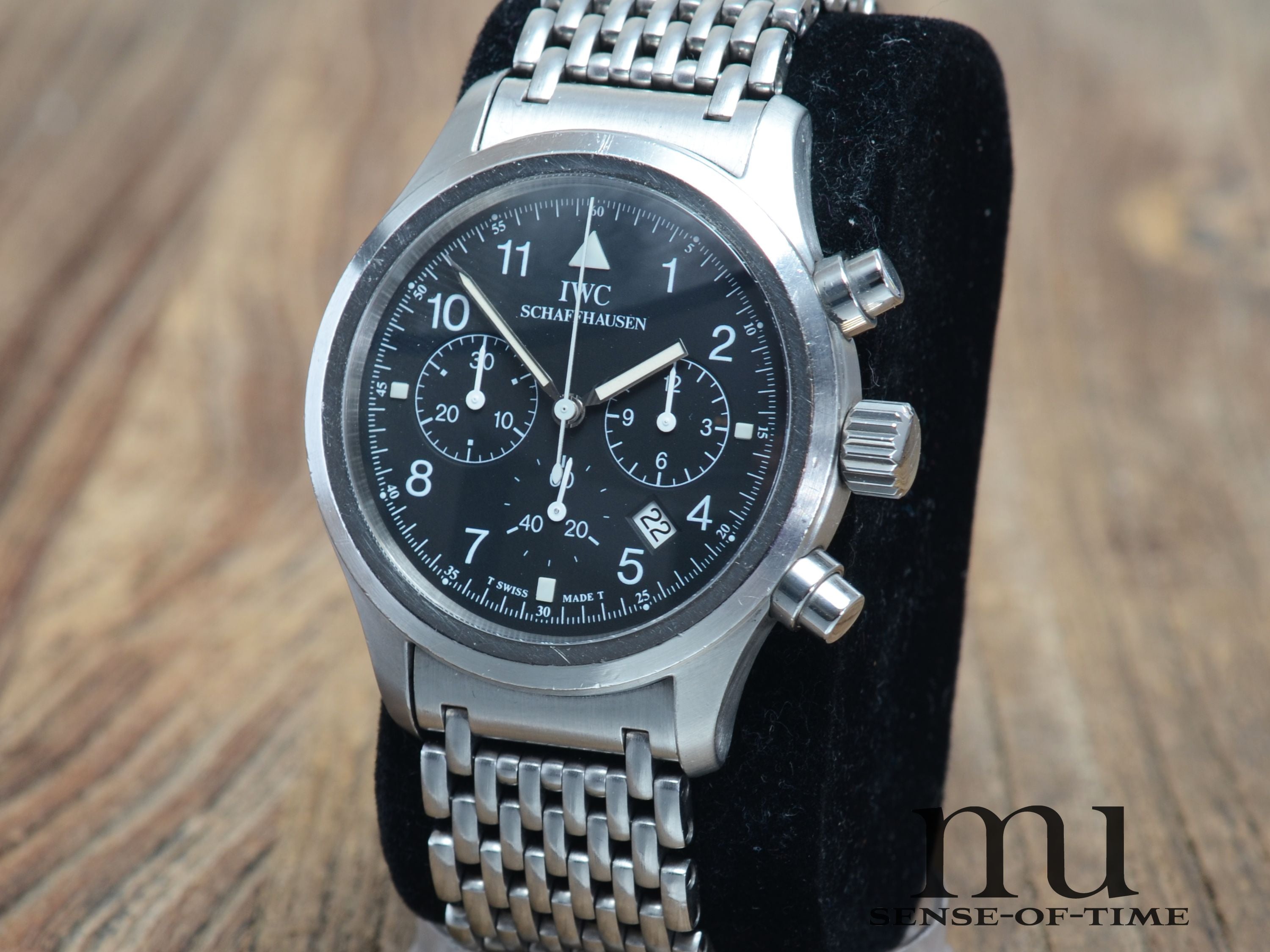 IWC Flieger-Chronograph Tritium Pilot's Watch Bracelet, IW3741