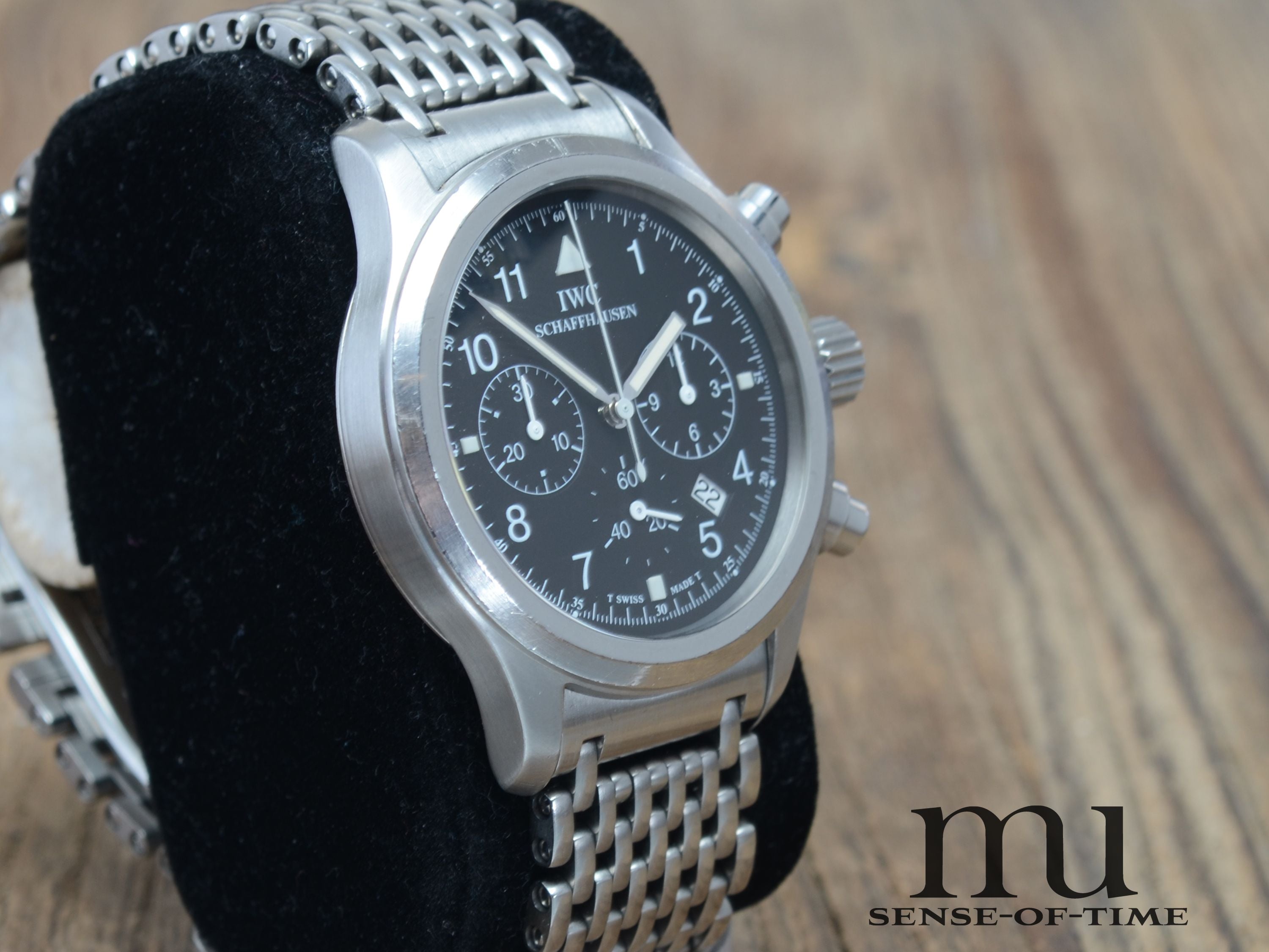 IWC Flieger-Chronograph Tritium Pilot's Watch Bracelet, IW3741