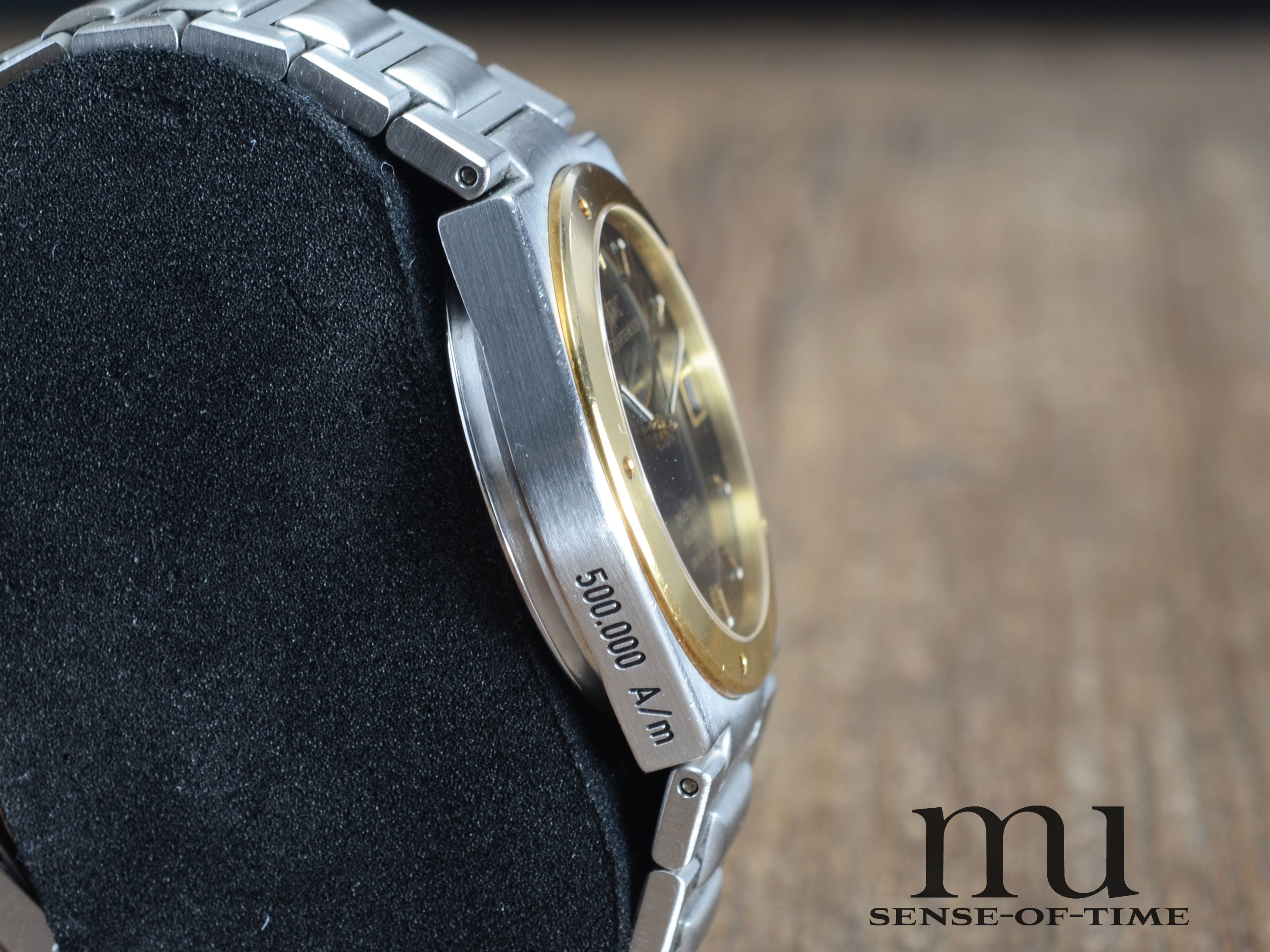 IWC Ingenieur Stahl/Gold 500.000 A/m, Schwarzes Zifferblatt, IW3508