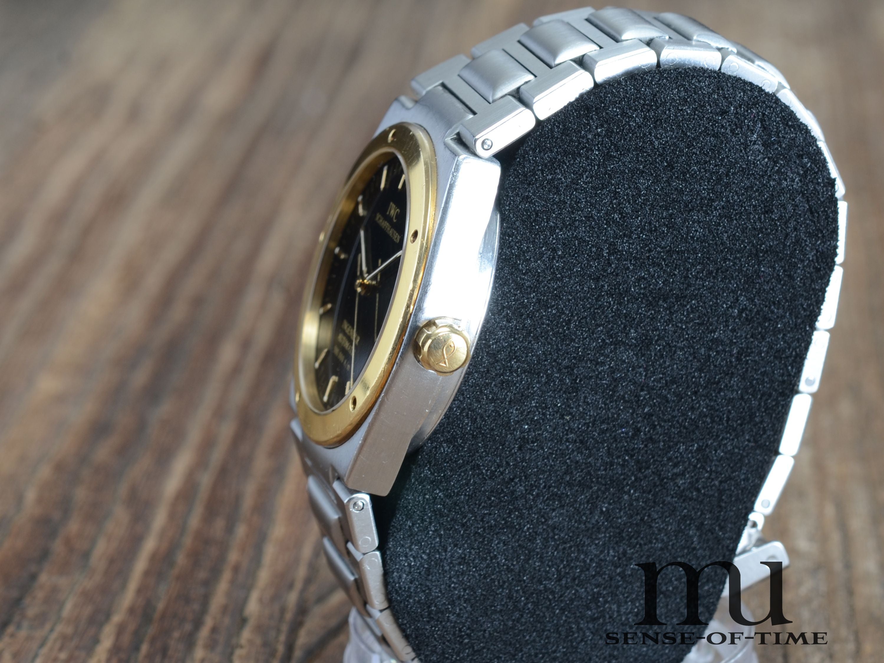 IWC Ingenieur Stahl/Gold 500.000 A/m, Schwarzes Zifferblatt, IW3508