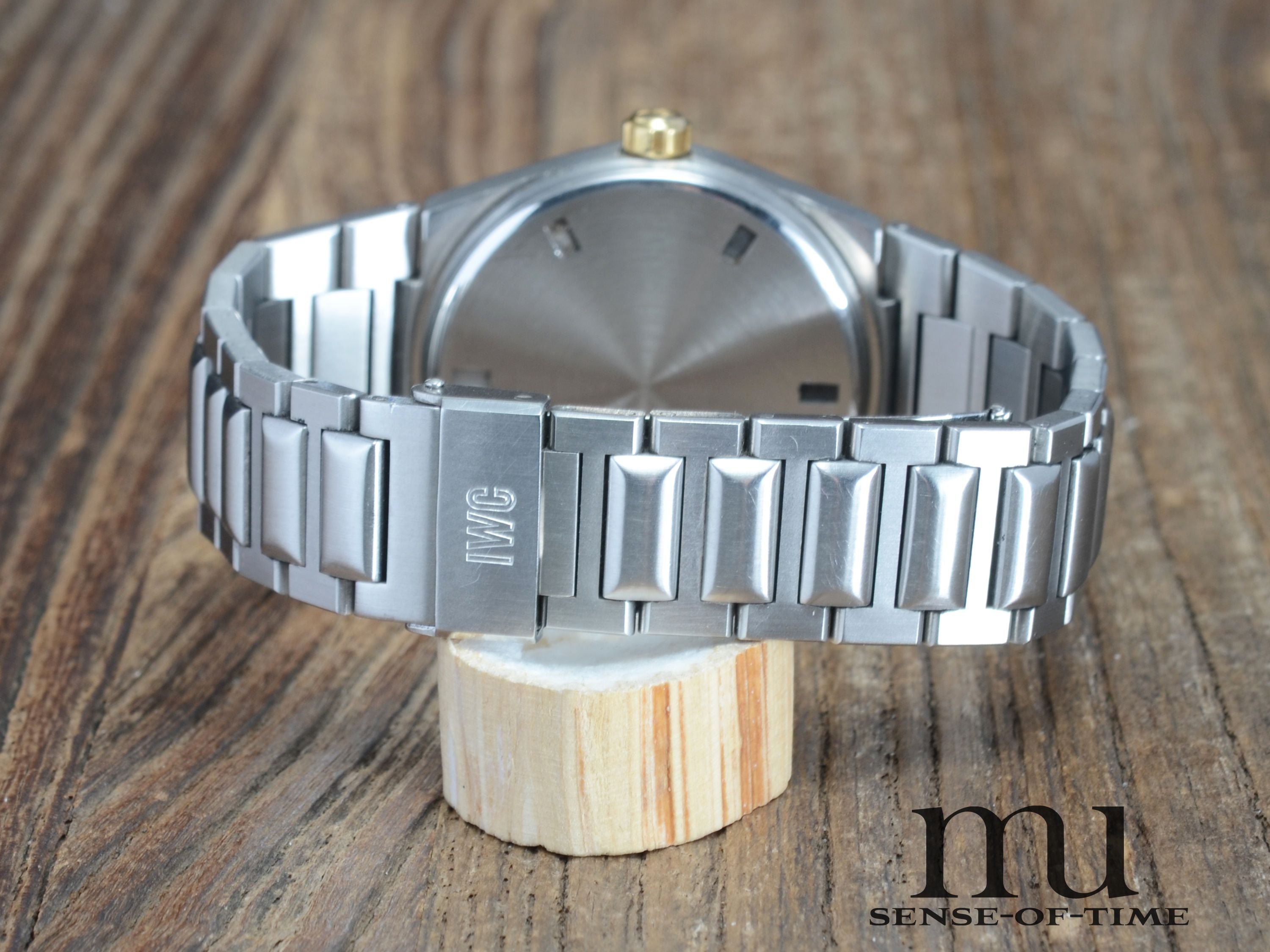 IWC Ingenieur Stahl/Gold 500.000 A/m, Schwarzes Zifferblatt, IW3508