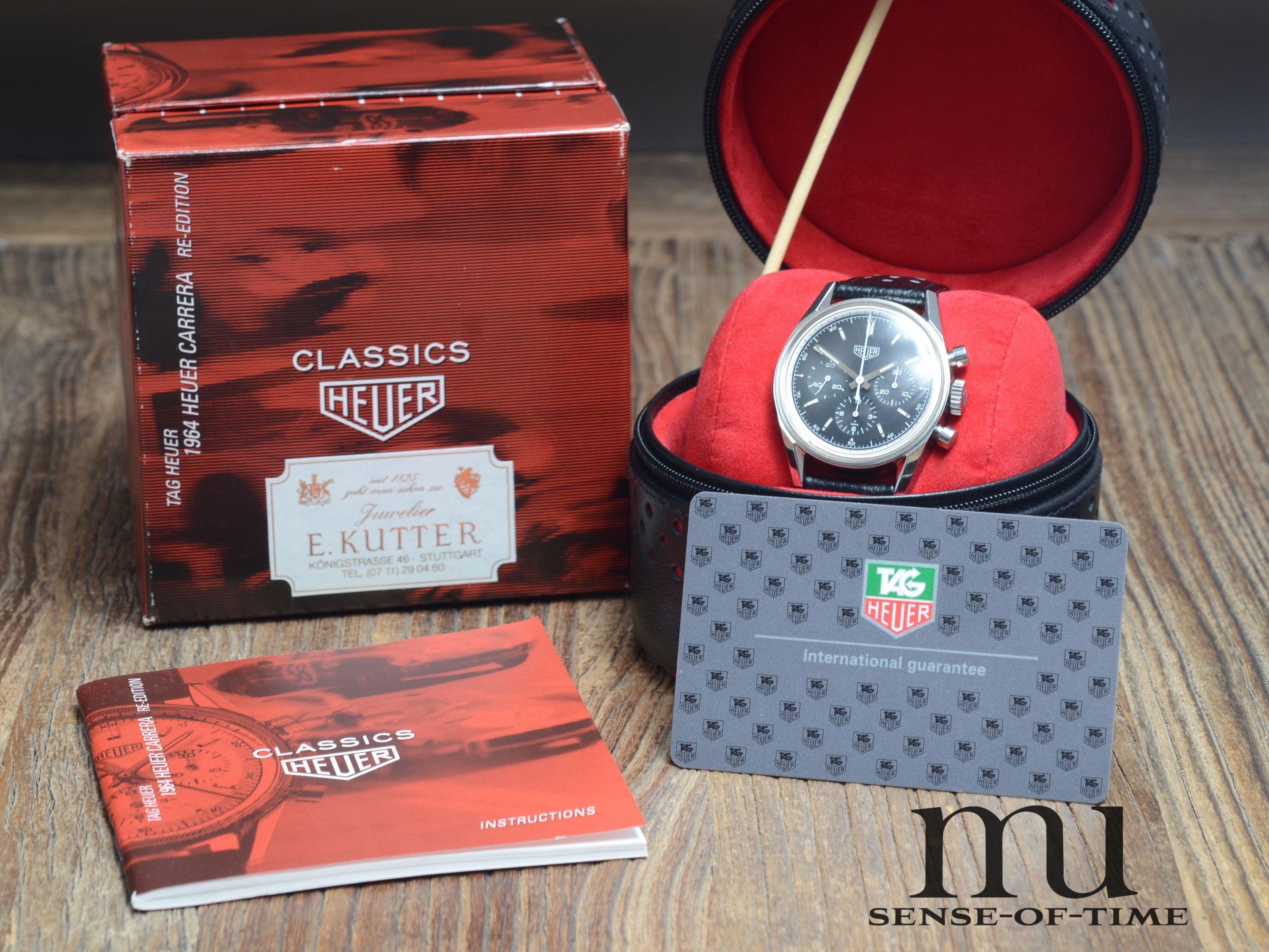 Heuer Carrera 1964 Re-Edition Lemania Handaufzug, LC100