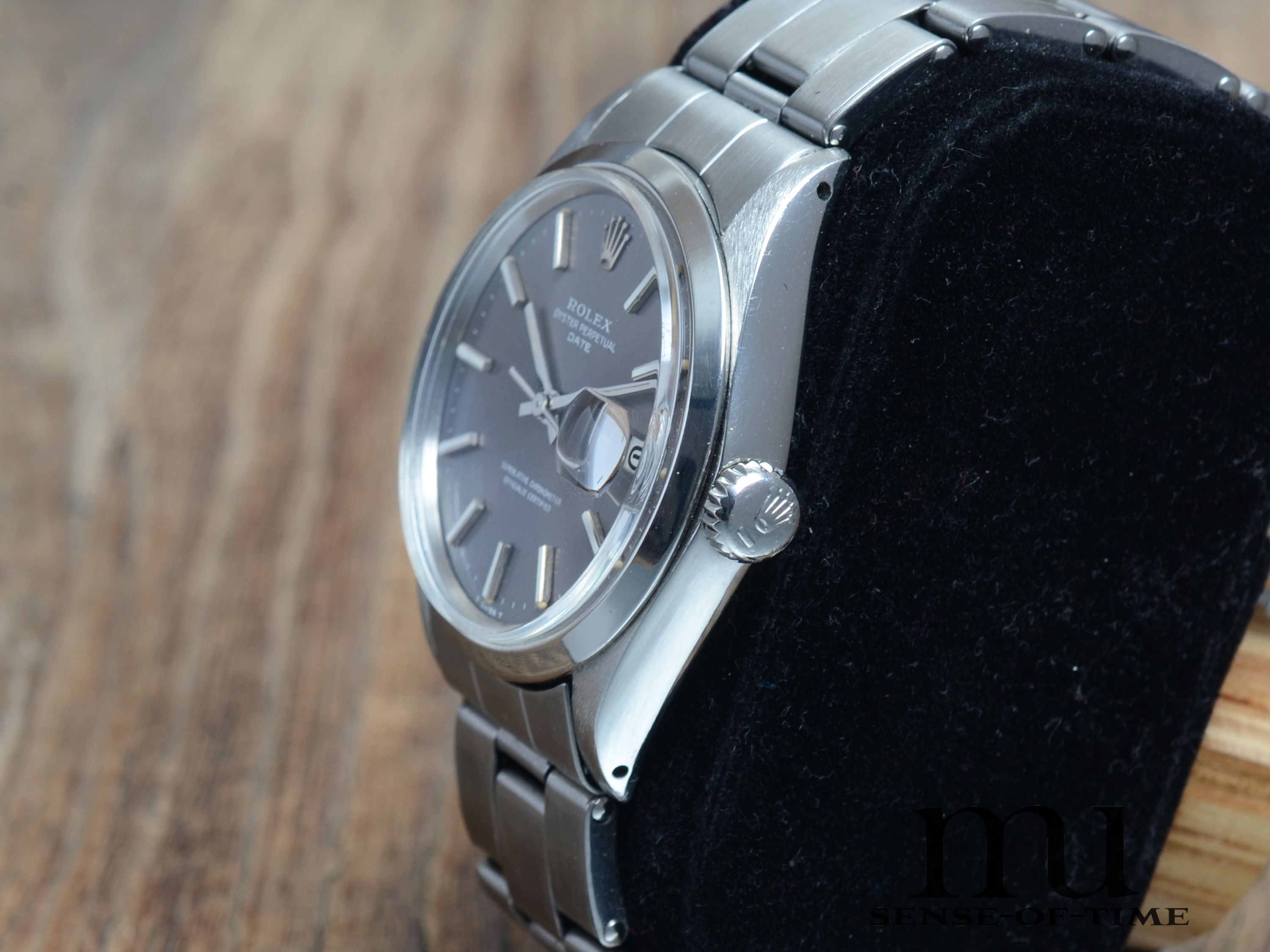 Rolex Oyster Perpetual Date 34mm Vintage, Grey Tritium Dial, Ref. 1500