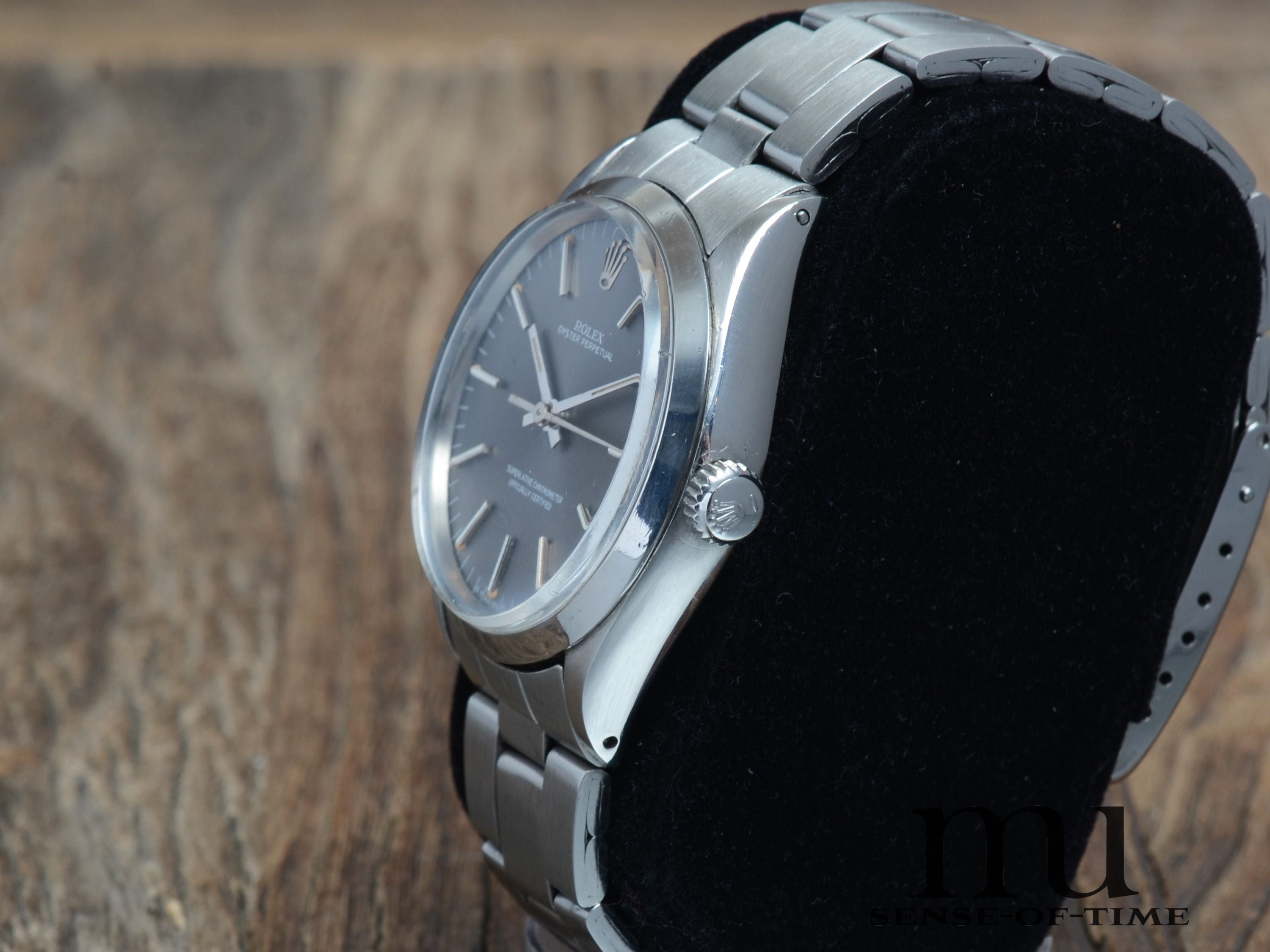 Rolex Oyster Perpetual 34mm Vintage, Grey Tritium Sigma Dial, Ref. 1002