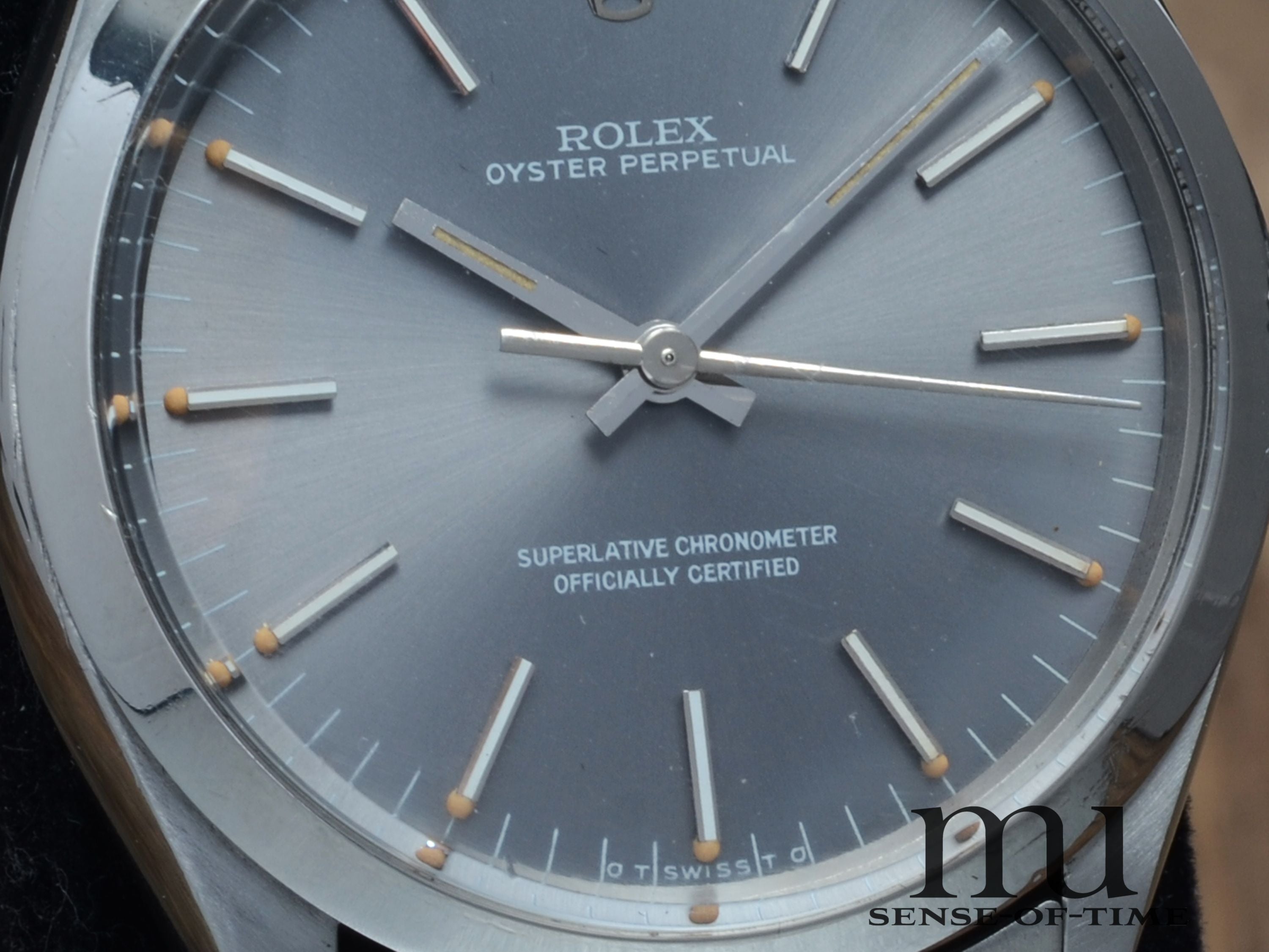 Rolex Oyster Perpetual 34mm Vintage, Grey Tritium Sigma Dial, Ref. 1002