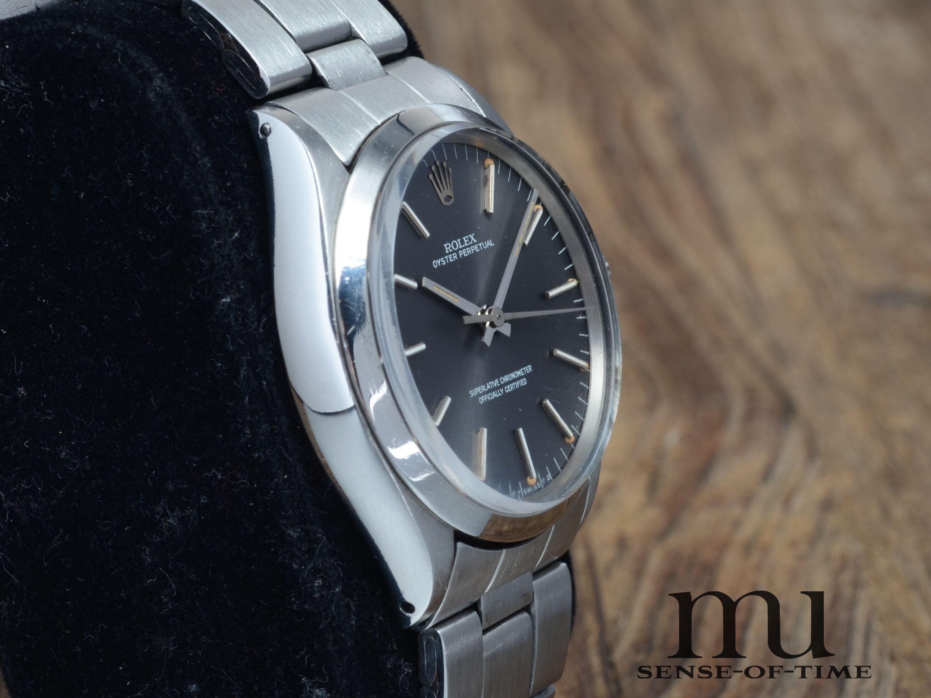 Rolex Oyster Perpetual 34mm Vintage, Grey Tritium Sigma Dial, Ref. 1002
