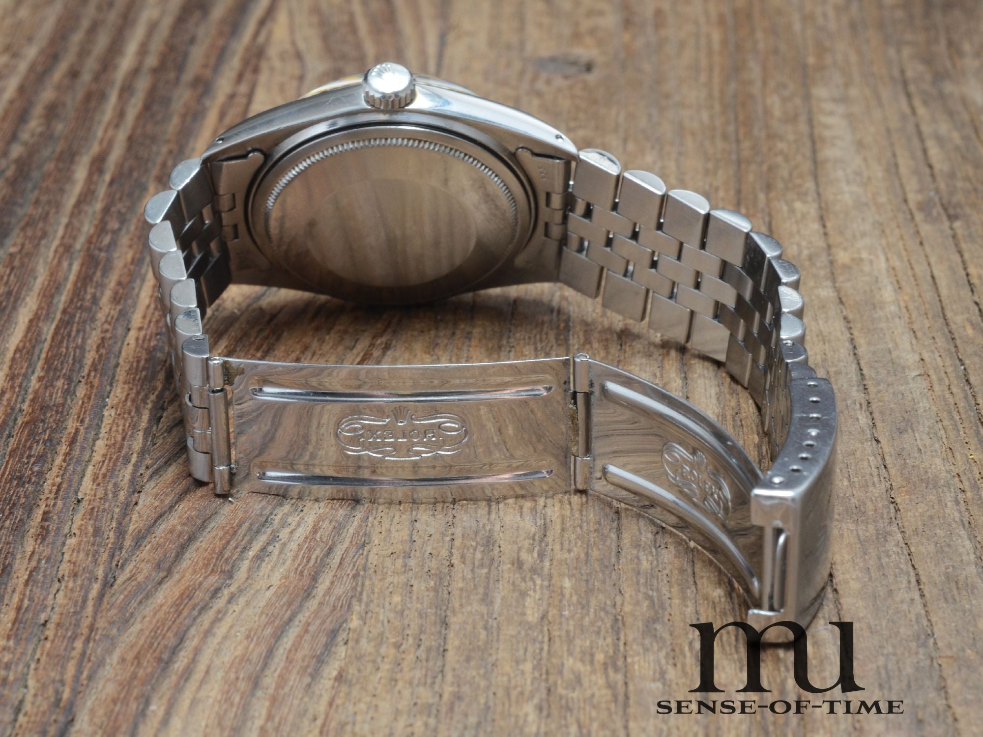 Rolex Datejust 36mm St/WG B&P Pie Pan Sigma Dial LC100 Seahorse Box, Ref.: 1601