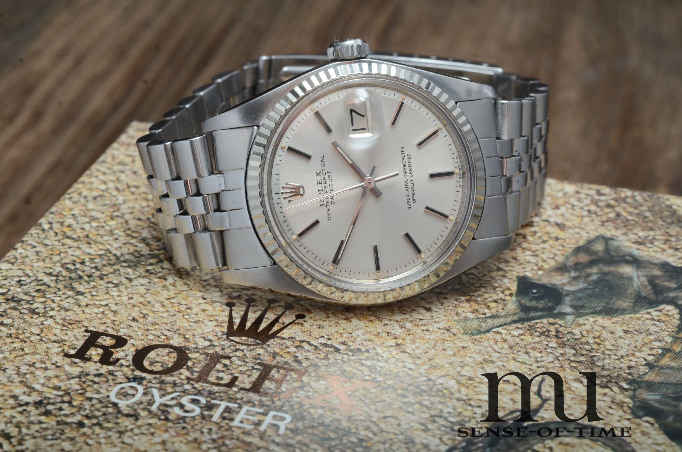 Rolex Datejust 36mm St/WG B&P Pie Pan Sigma Dial LC100 Seahorse Box, Ref.: 1601