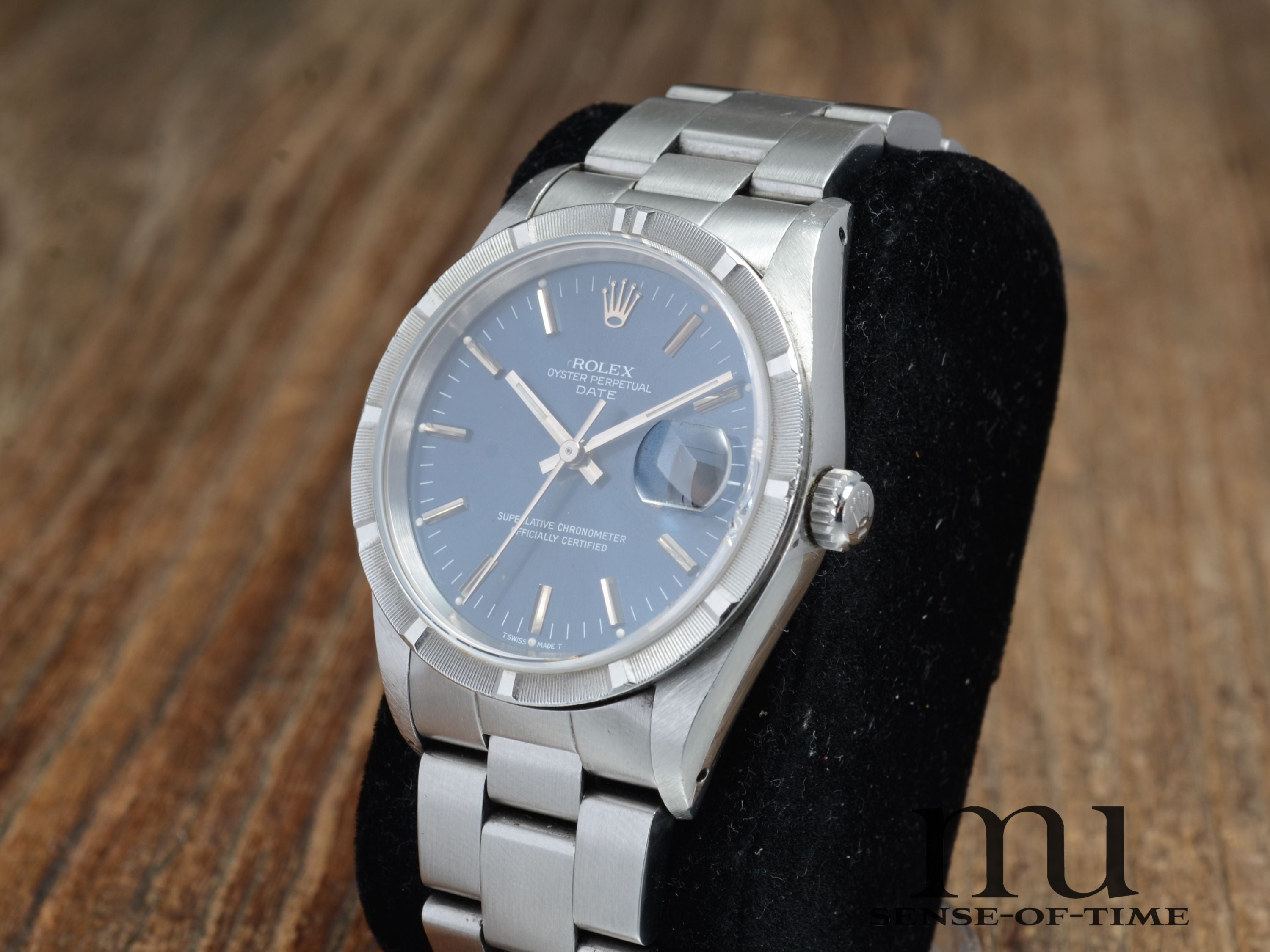Rolex Oyster Perpetual Date, Blue Dial, Ref.: 15210