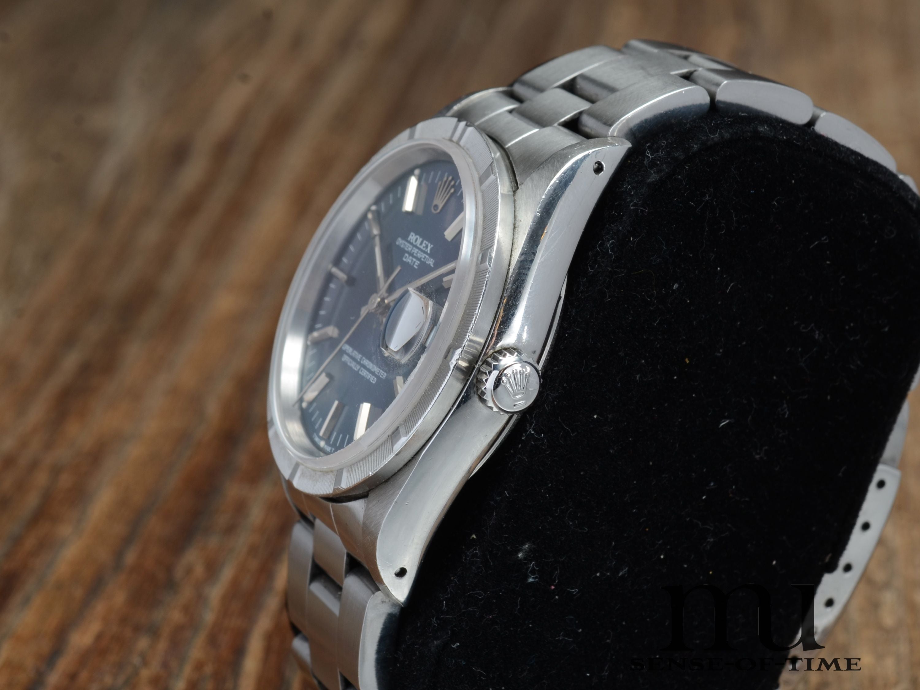 Rolex Oyster Perpetual Date, Blue Dial, Ref.: 15210