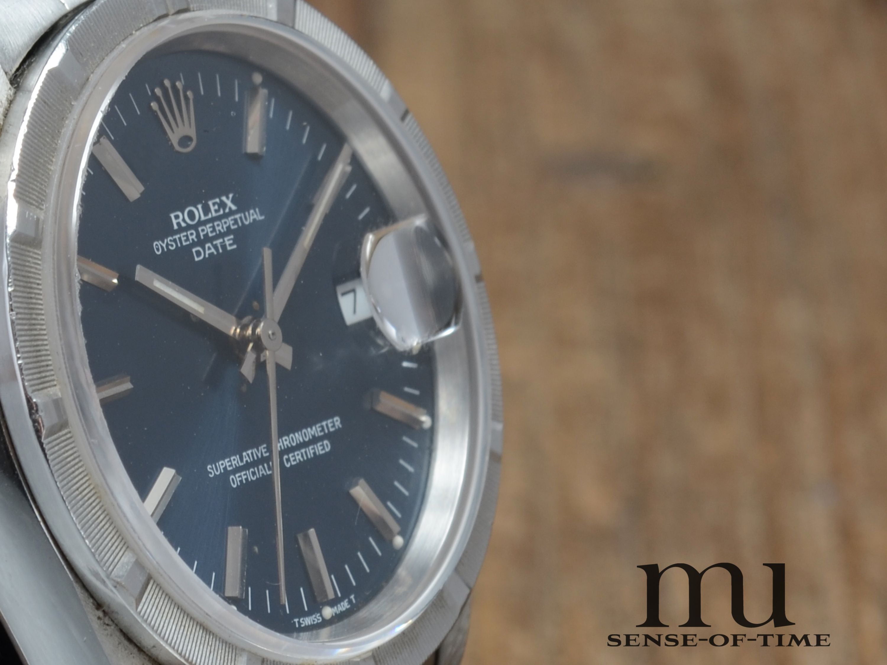 Rolex Oyster Perpetual Date, Blue Dial, Ref.: 15210