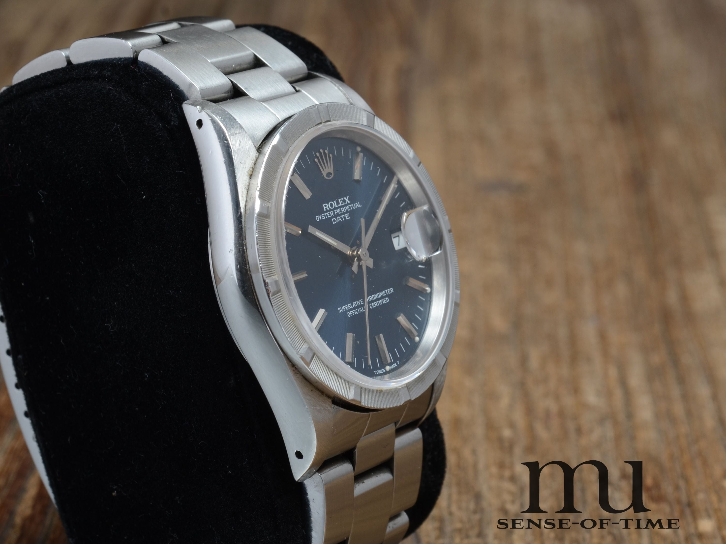 Rolex Oyster Perpetual Date, Blue Dial, Ref.: 15210