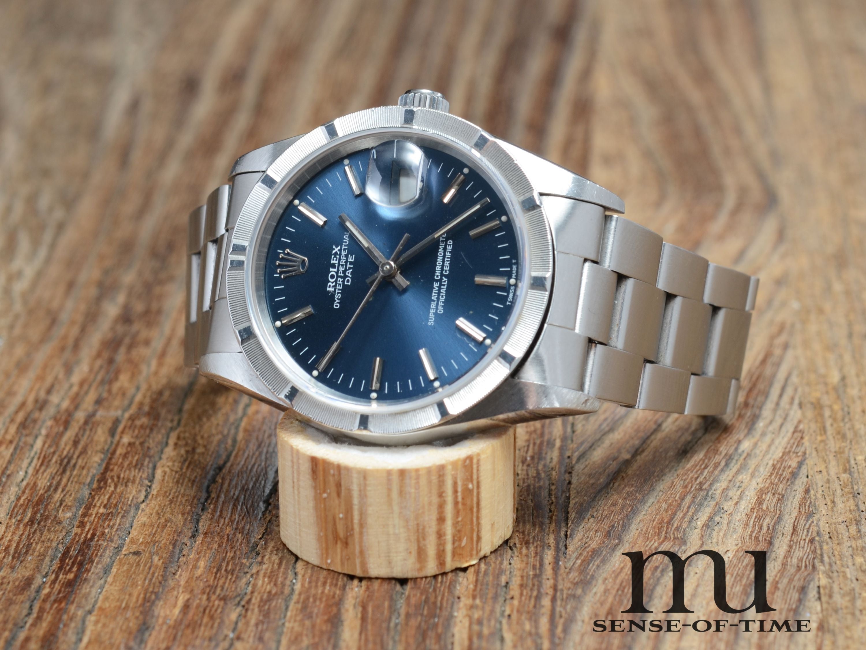 Rolex Oyster Perpetual Date, Blue Dial, Ref.: 15210