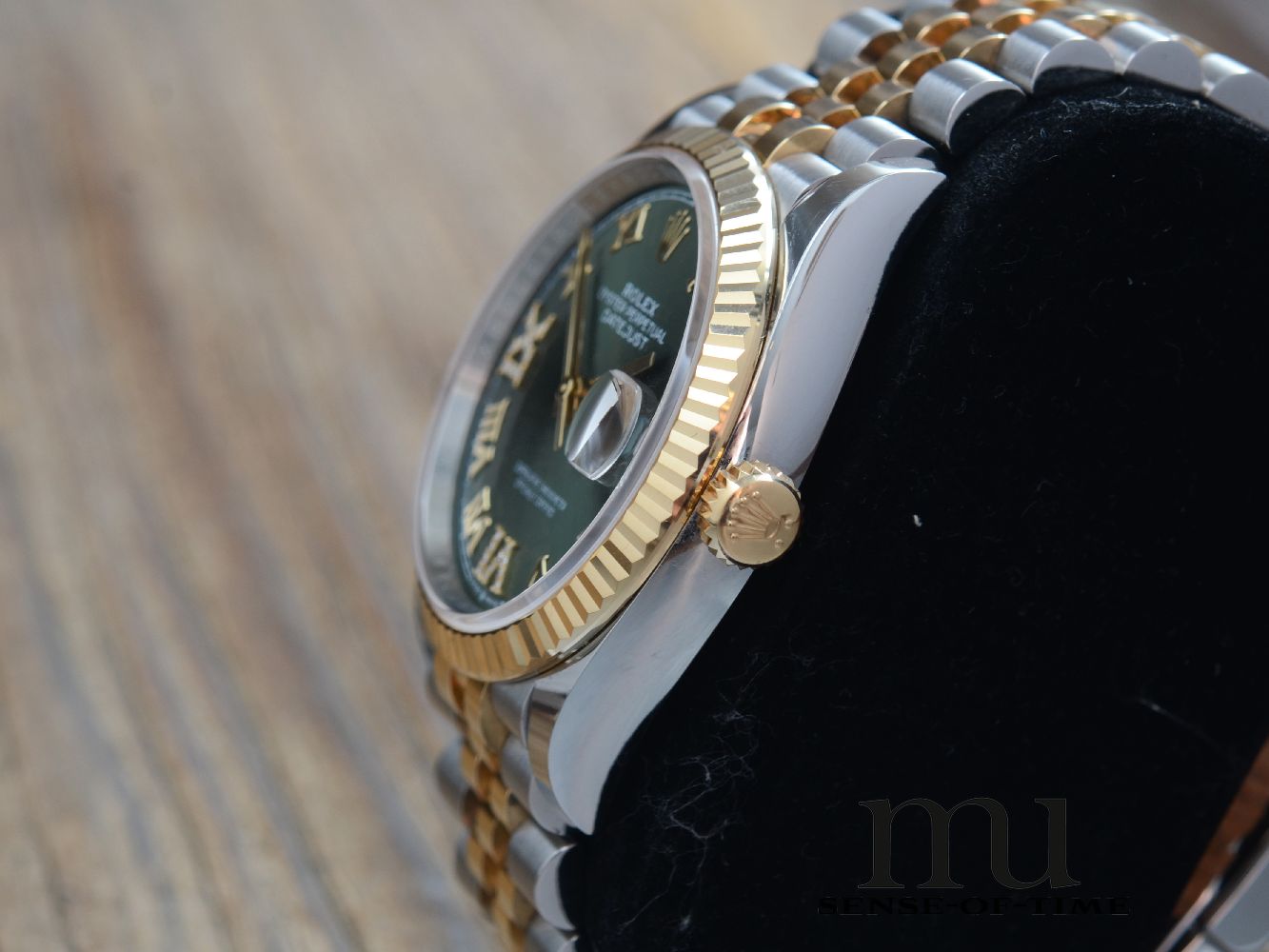 Rolex Datejust Olive Diamond Dial Jubilee-Bracelet, Ref: 126233