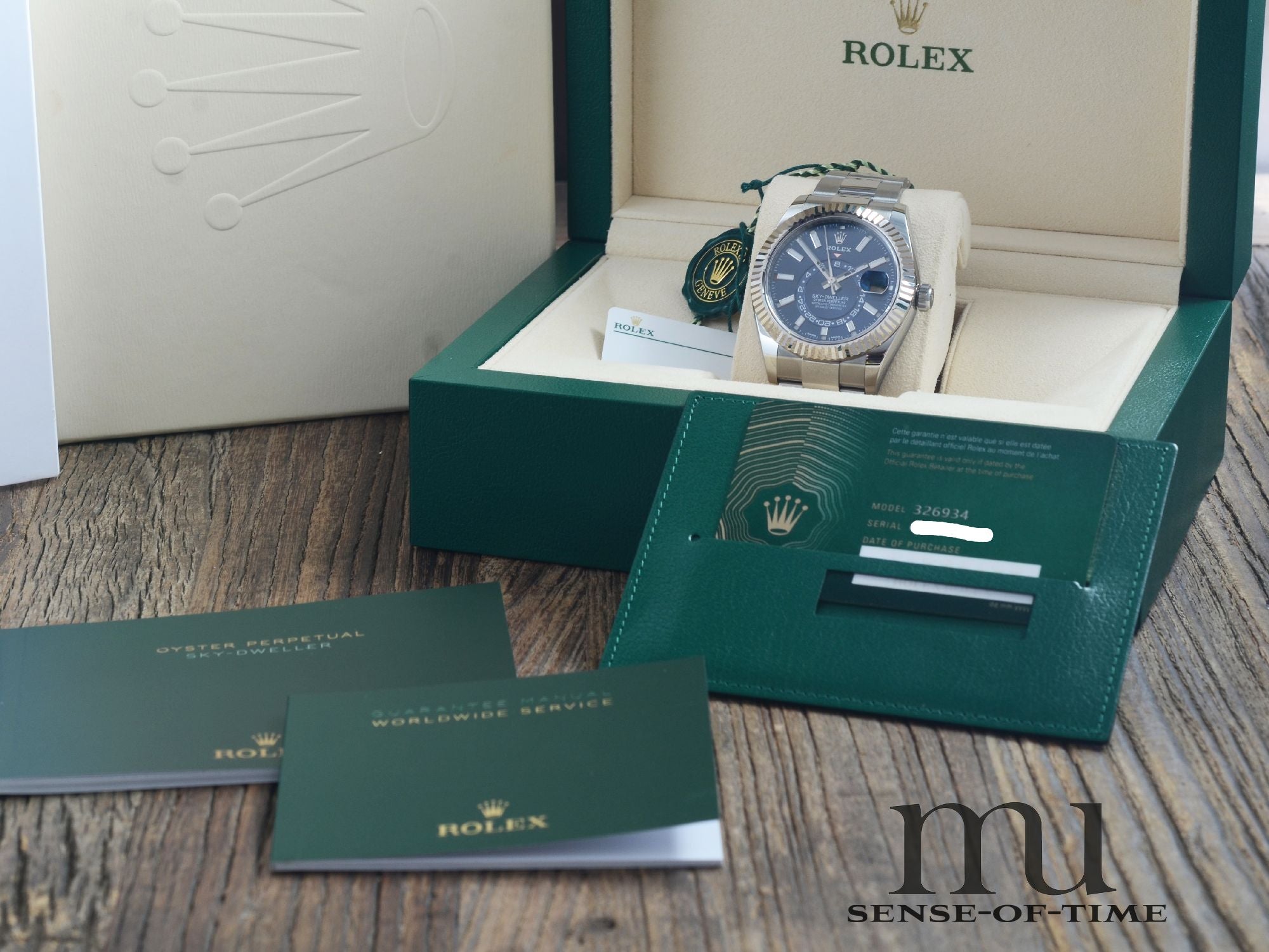 Rolex Sky-Dweller Blue Dial, Ref.: 326934, LC 100, neu