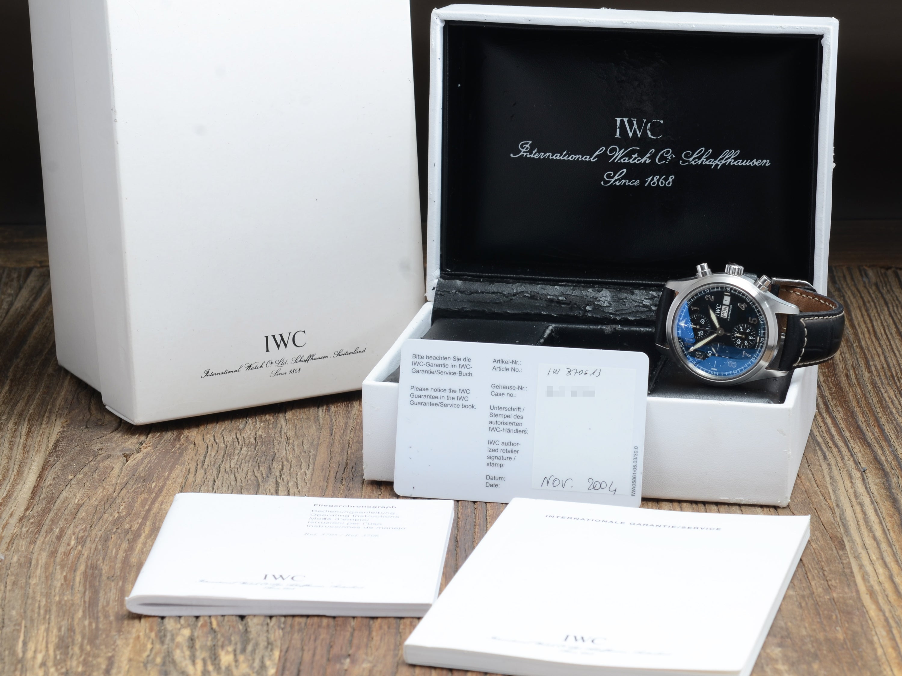 IWC Pilot Flieger-Chronograph, Ref.: IW3706-13