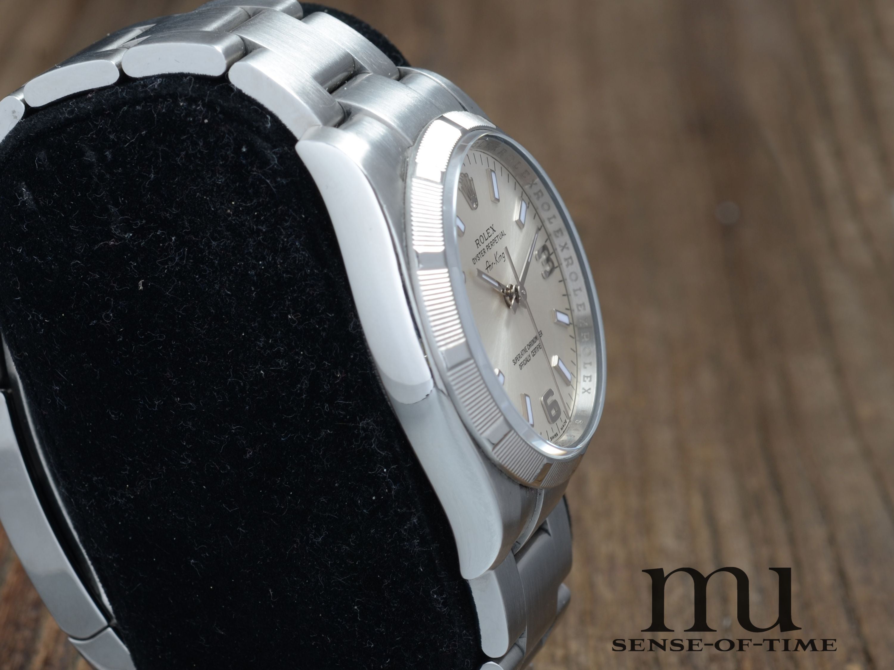 Rolex Air King mit Rüschenbeck-Garantie, Ref.: 114210