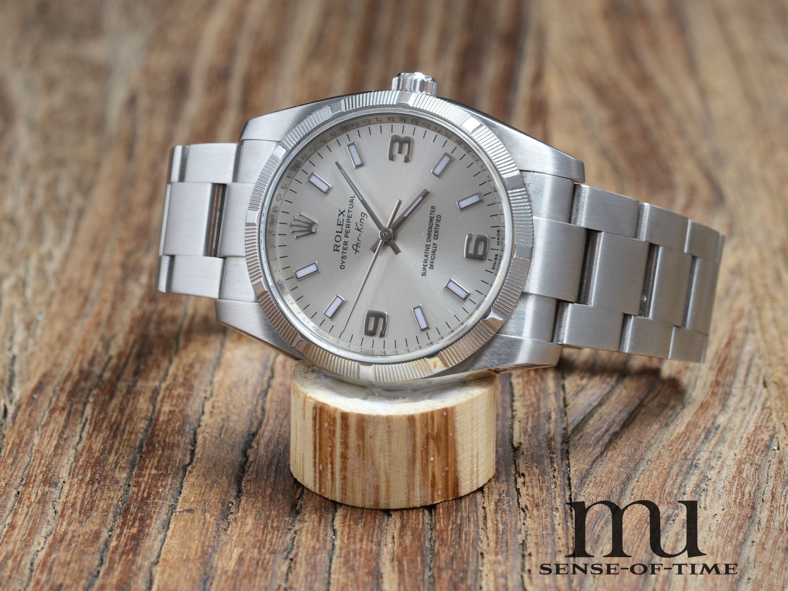 Rolex Air King mit Rüschenbeck-Garantie, Ref.: 114210