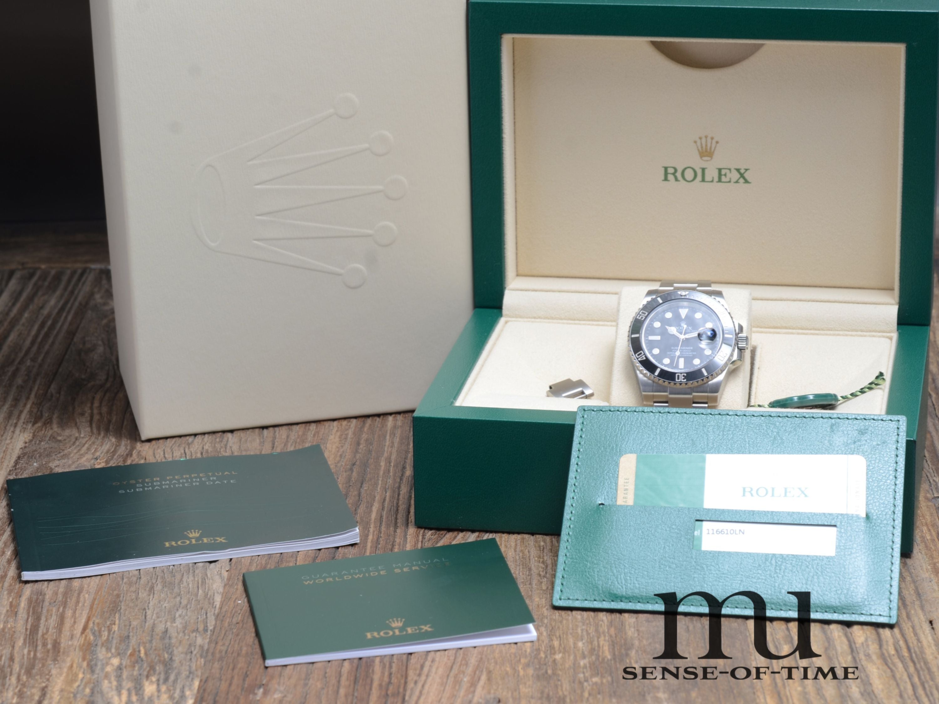 Rolex Submariner, Keramik Stahl, LC 100, Ref.: 116610LN