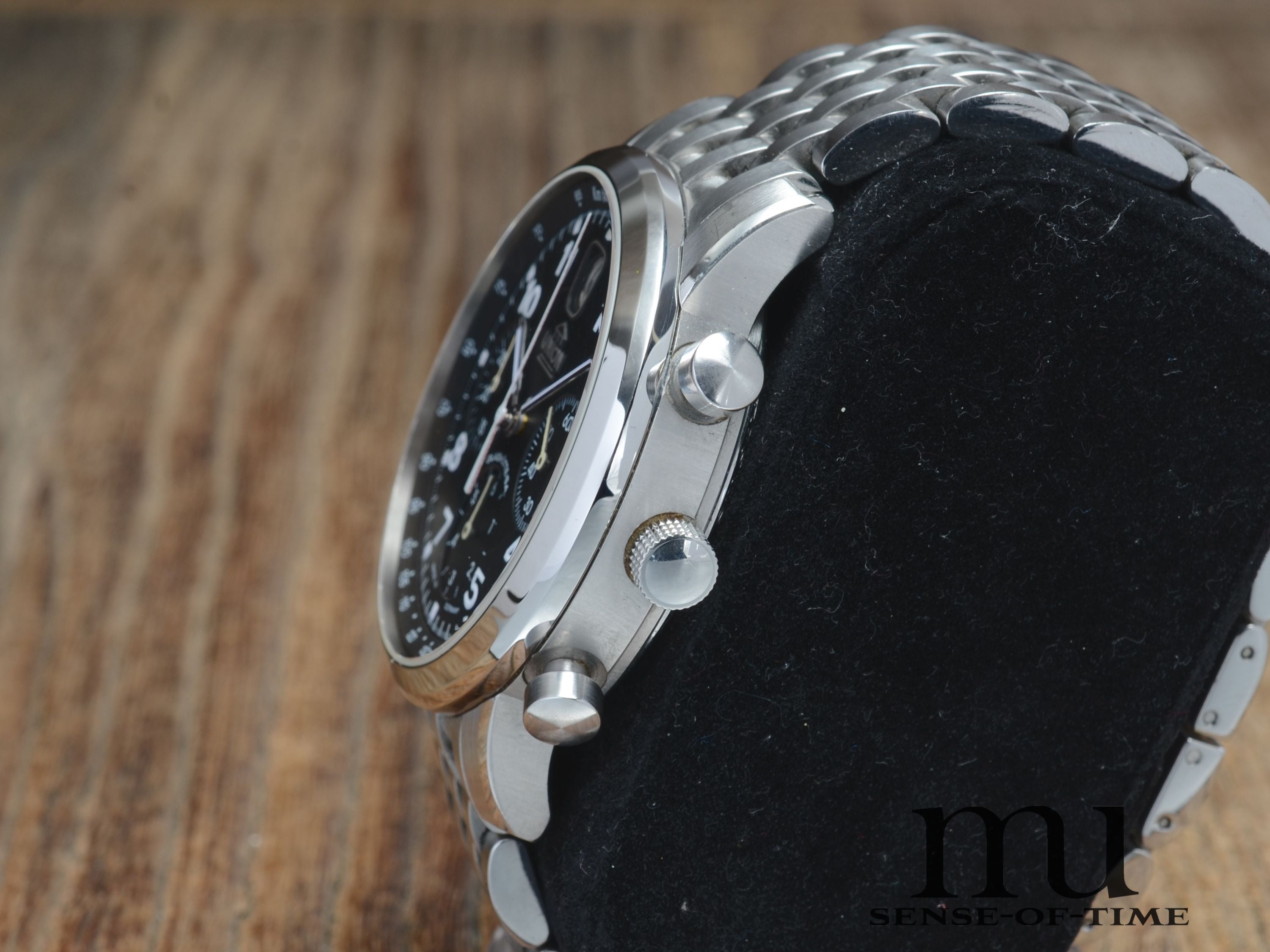 Union Glashütte Fliegerchronograph mit Stahlband Cal. 26 mit Herstellerservice