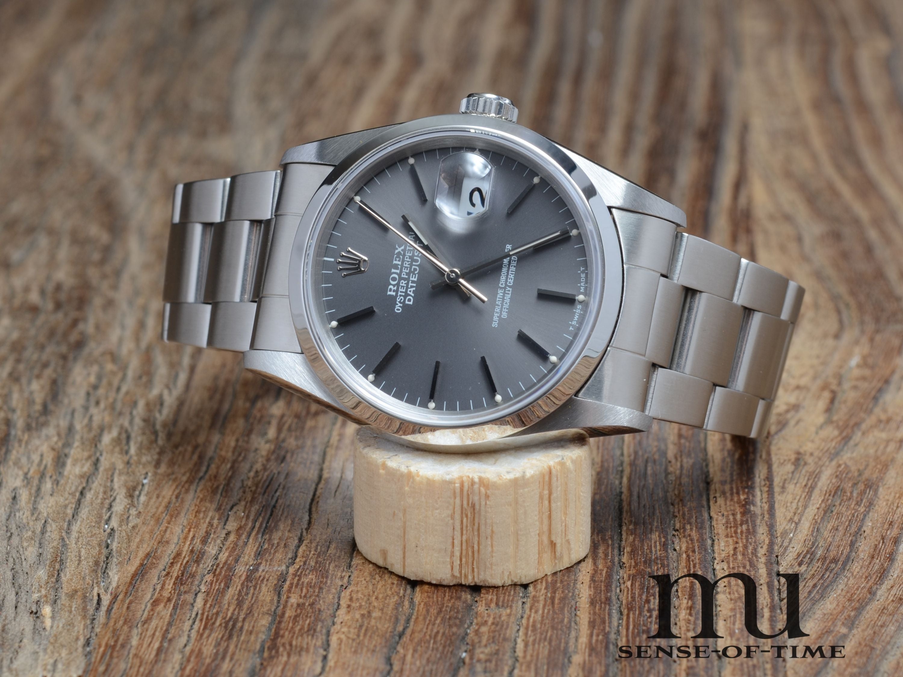 Rolex Oyster Perpetual Datejust 36mm, Graues Zifferblatt, Ref. 16200