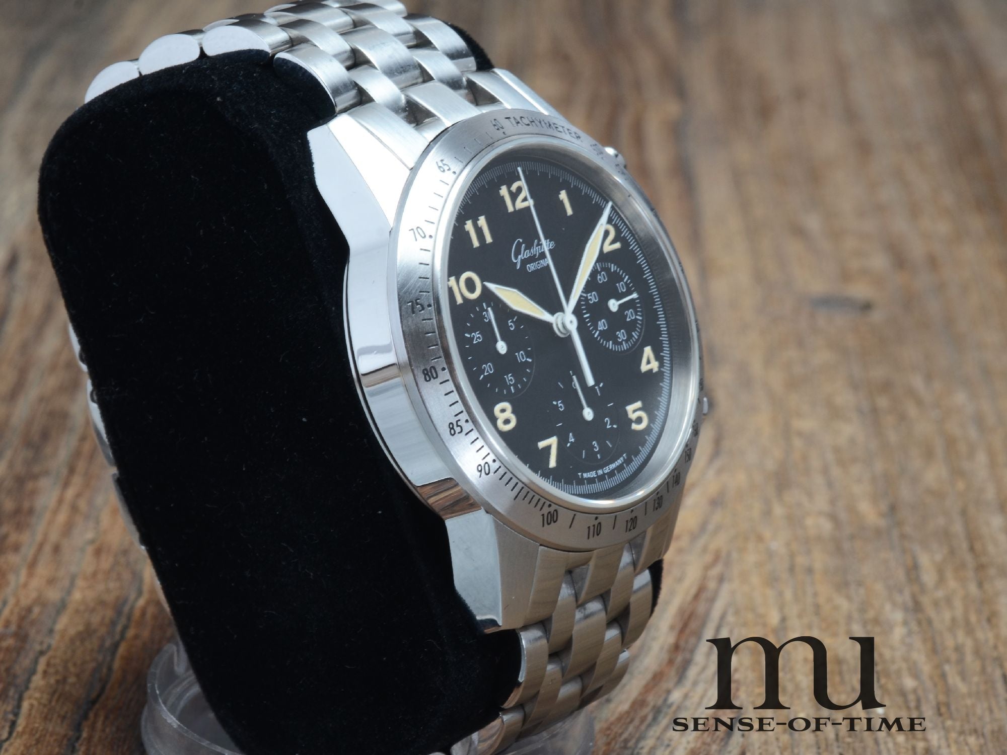 Glashütte Original Navigator Chronograph Tritium mit Stahlband