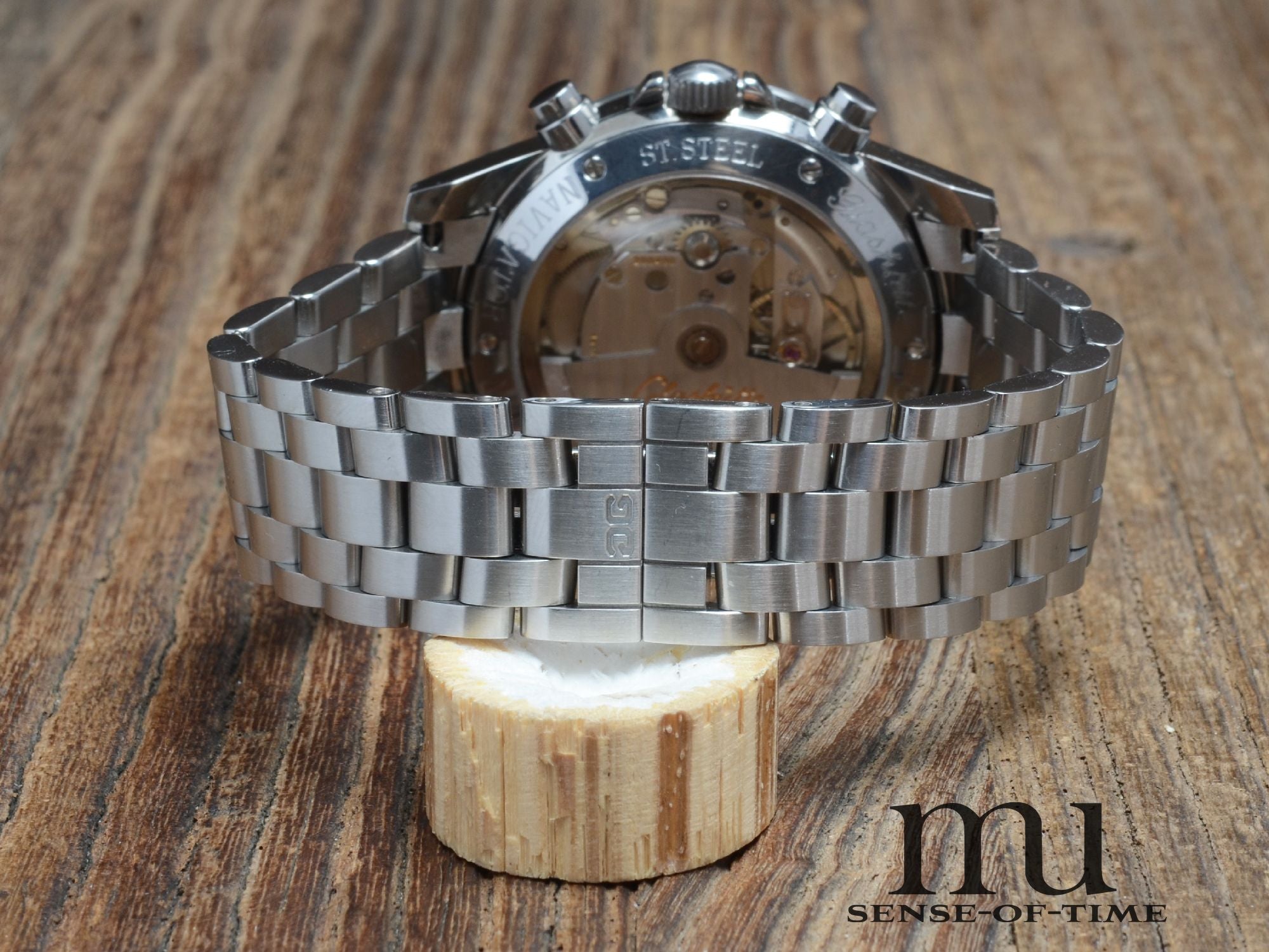 Glashütte Original Navigator Chronograph Tritium mit Stahlband