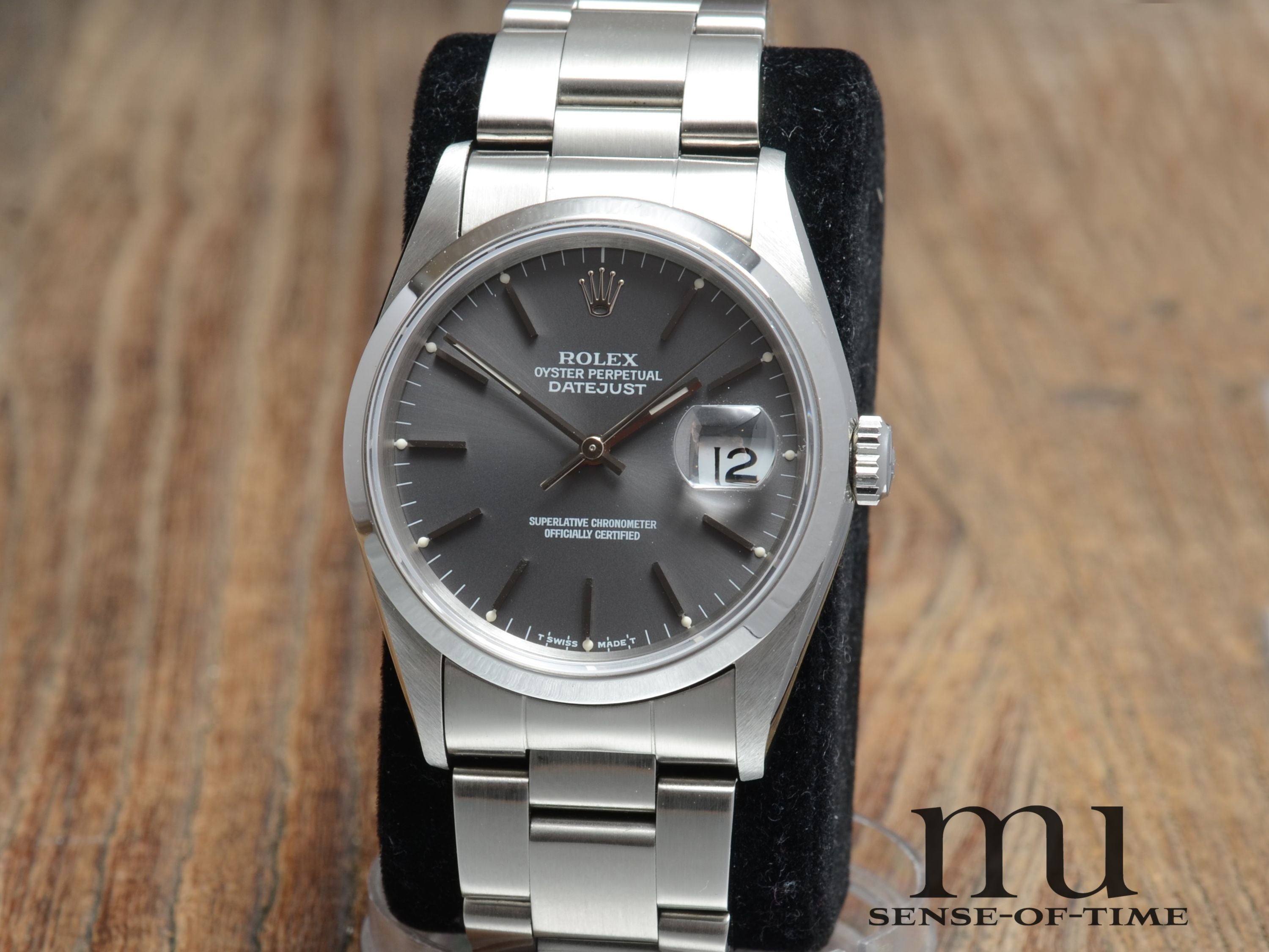 Rolex Oyster Perpetual Datejust 36mm, Graues Zifferblatt, Ref. 16200