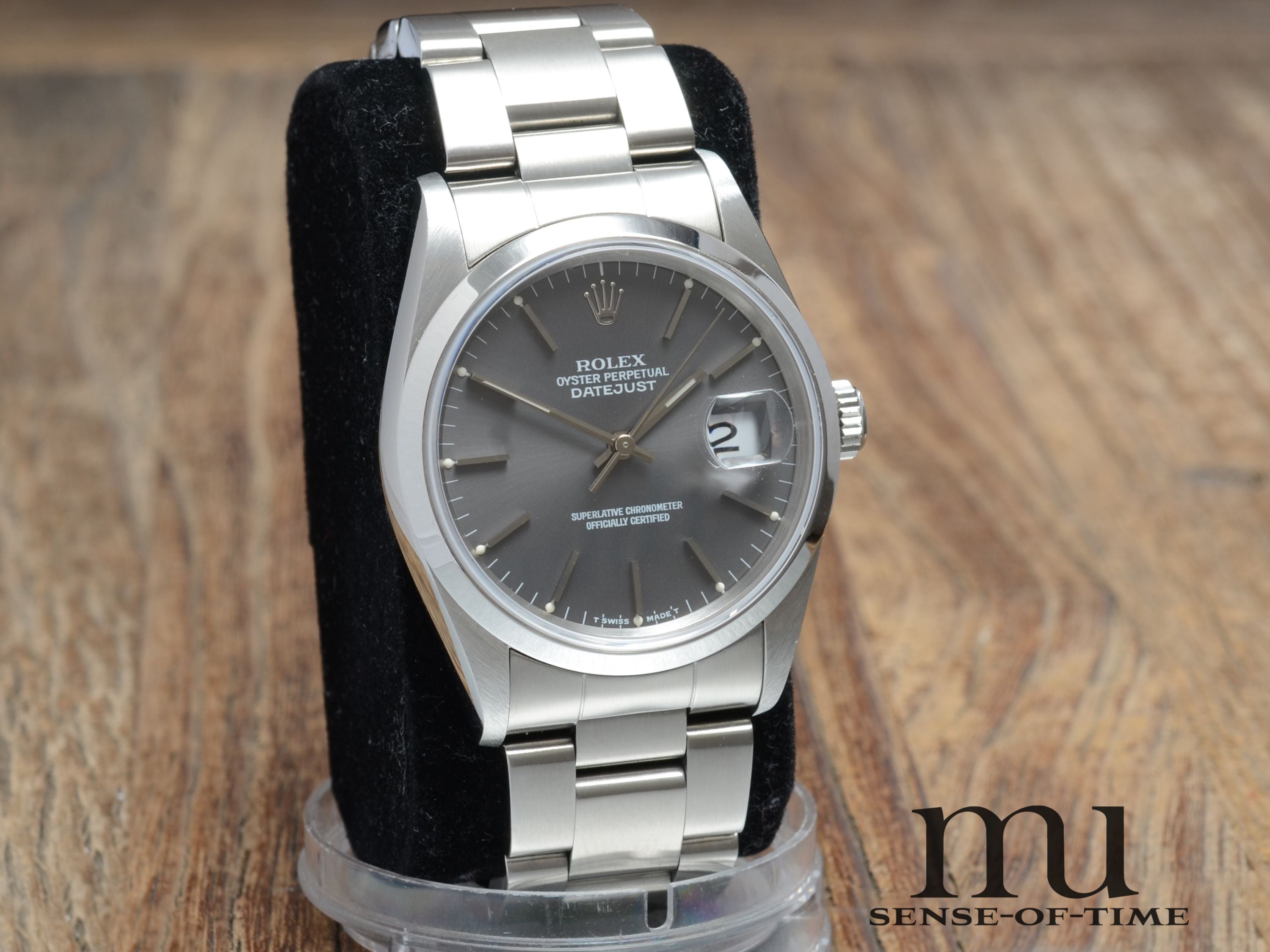 Rolex Oyster Perpetual Datejust 36mm, Graues Zifferblatt, Ref. 16200
