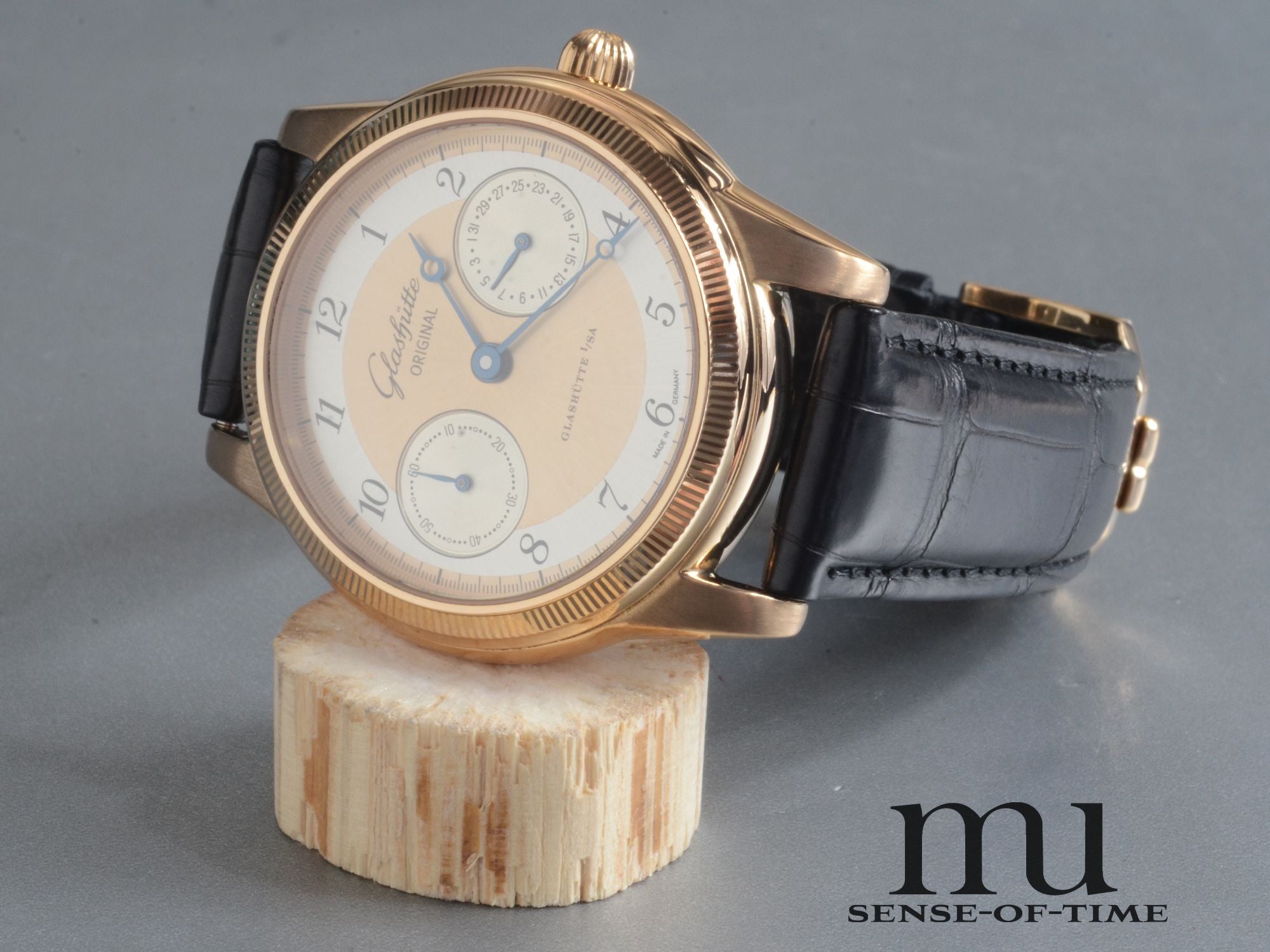 Glashütte Original 1845 Zeigerdatum, 18kt Roségold