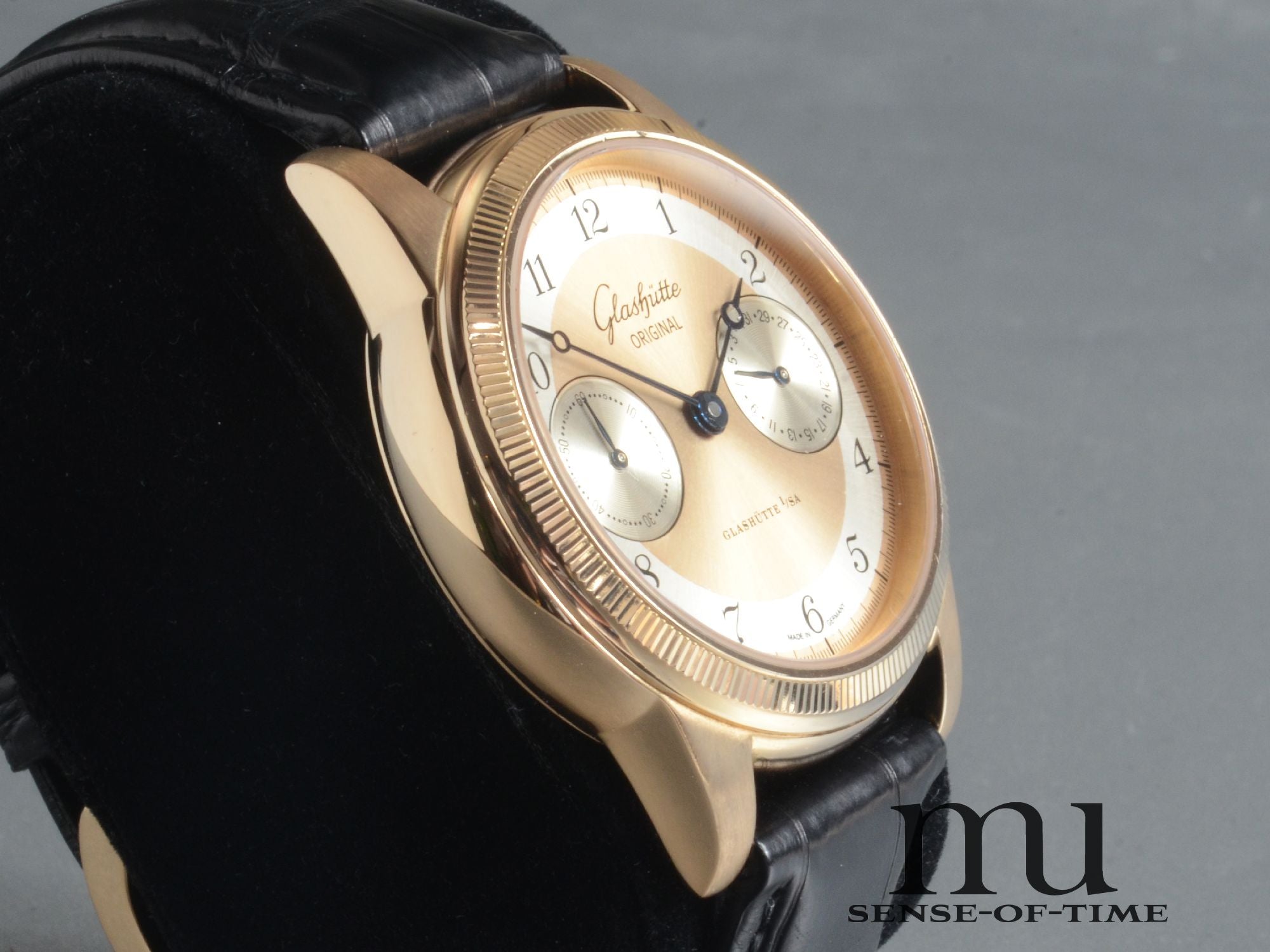 Glashütte Original 1845 Zeigerdatum, 18kt Roségold