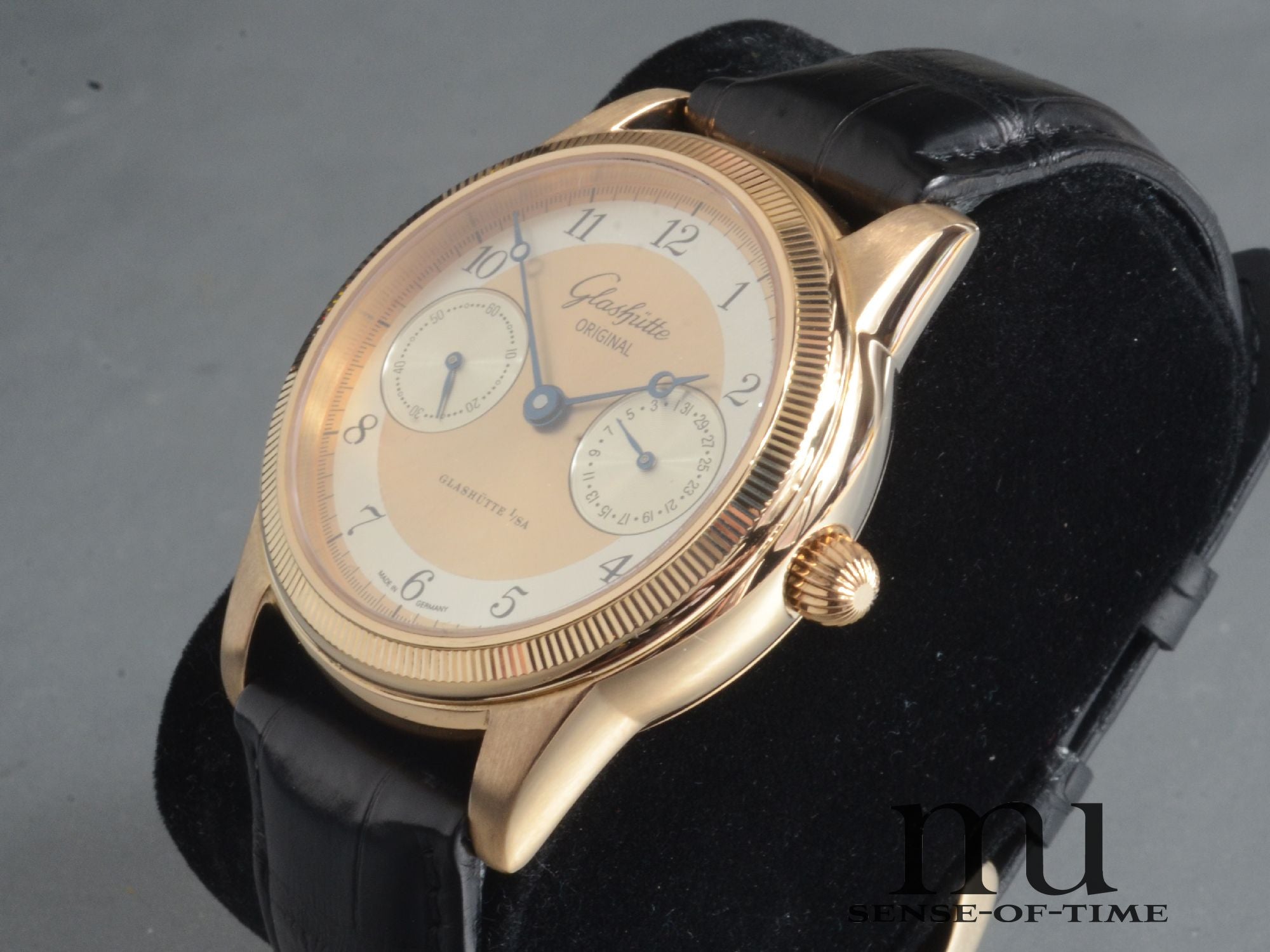 Glashütte Original 1845 Zeigerdatum, 18kt Roségold