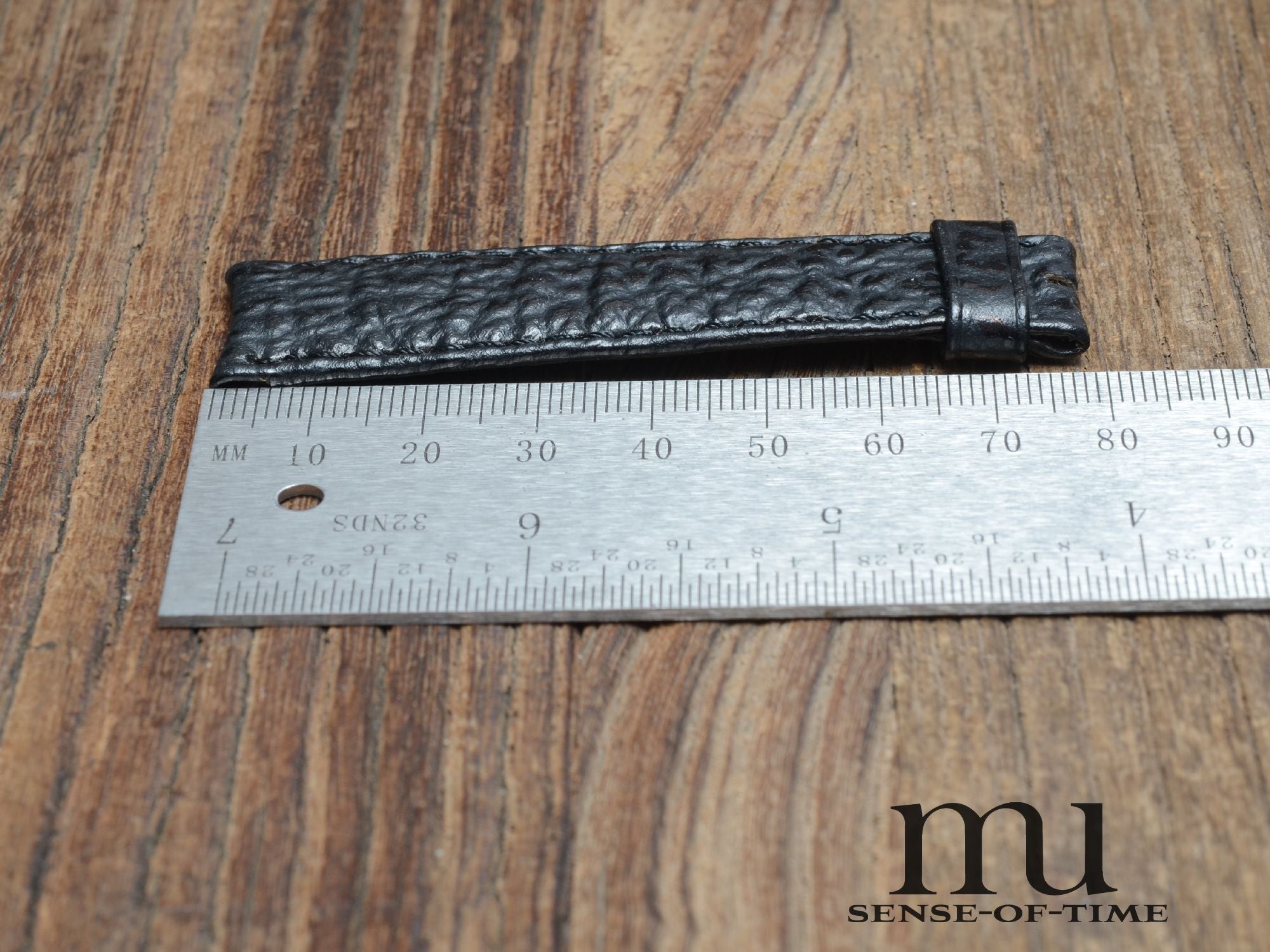 Zubehör: Daniel Roth Lederband schwarz 20/16, NOS