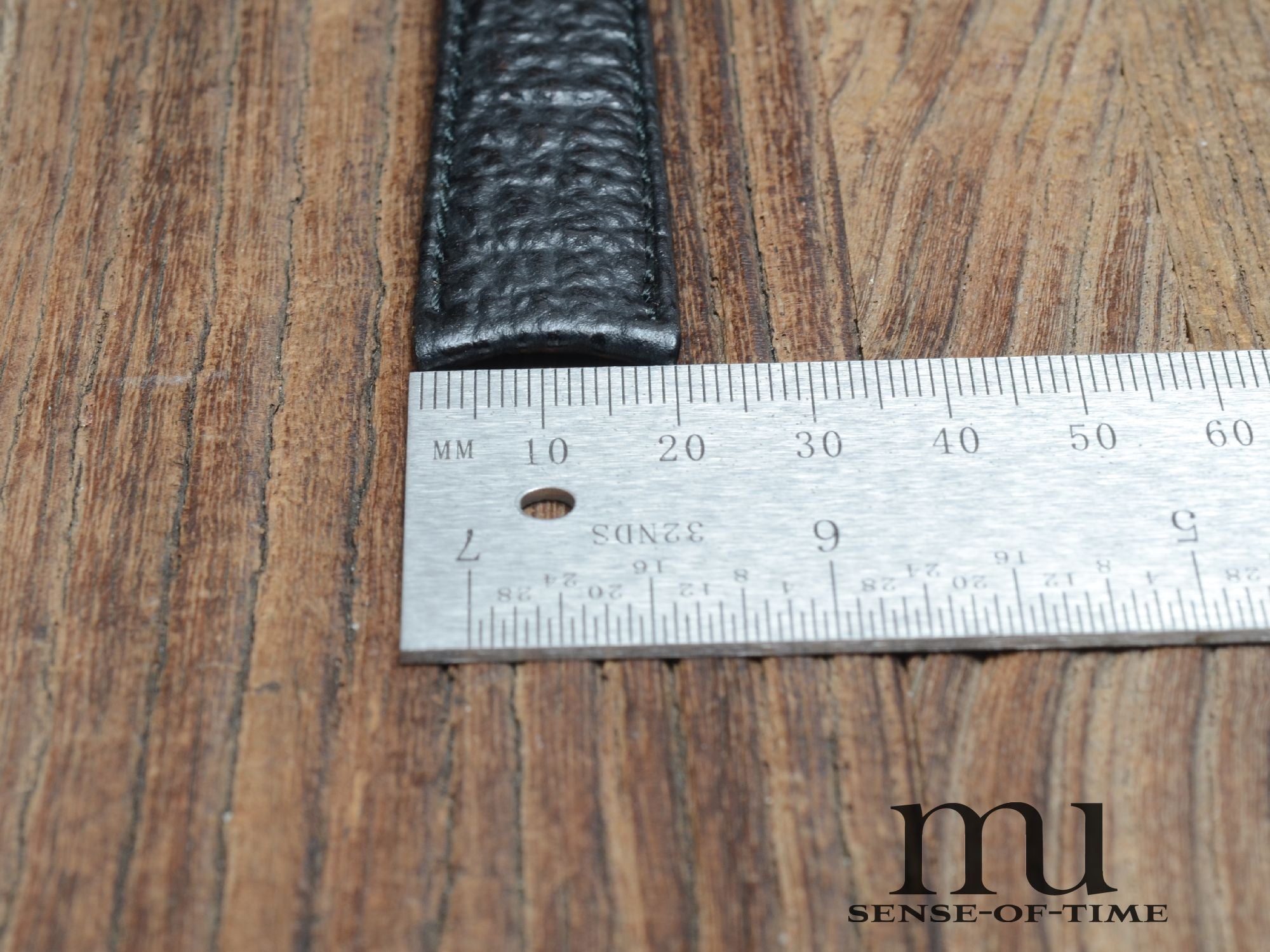 Zubehör: Daniel Roth Lederband schwarz 20/16, NOS