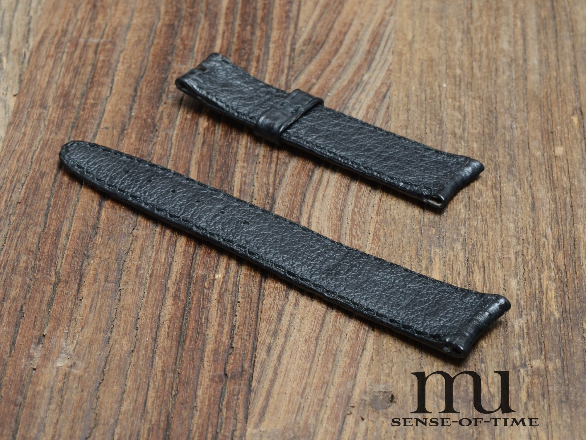 Zubehör: Daniel Roth Lederband schwarz 20/16, NOS